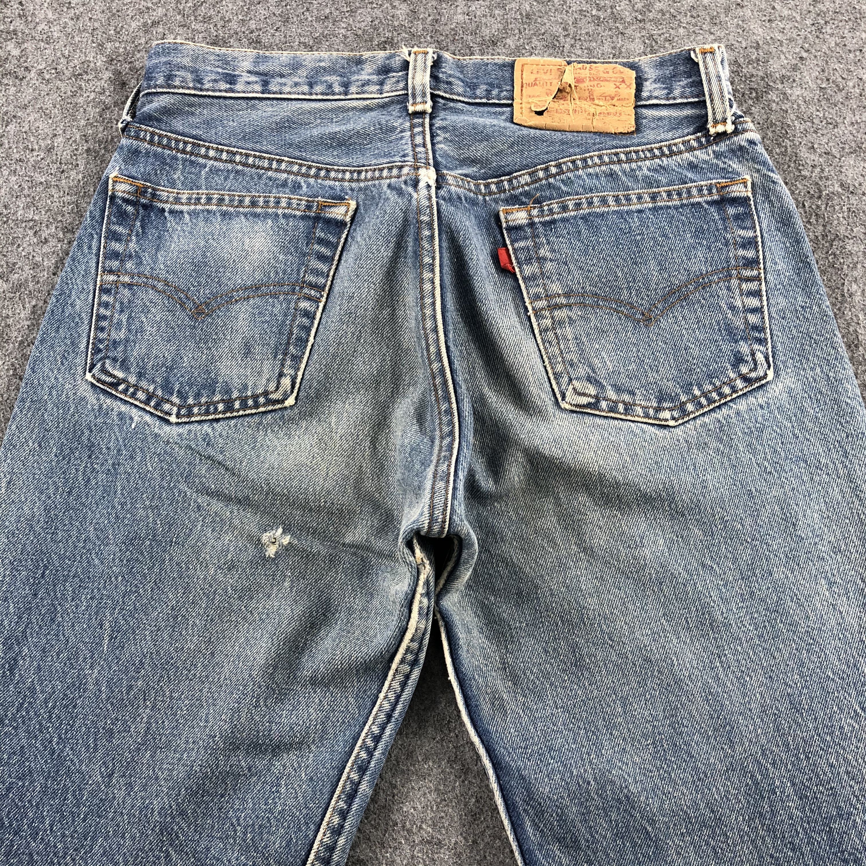 Levi's 80s Vintage Blue Wash Levis 501 Jeans-JM2081 Size US 29 - 4 Thumbnail