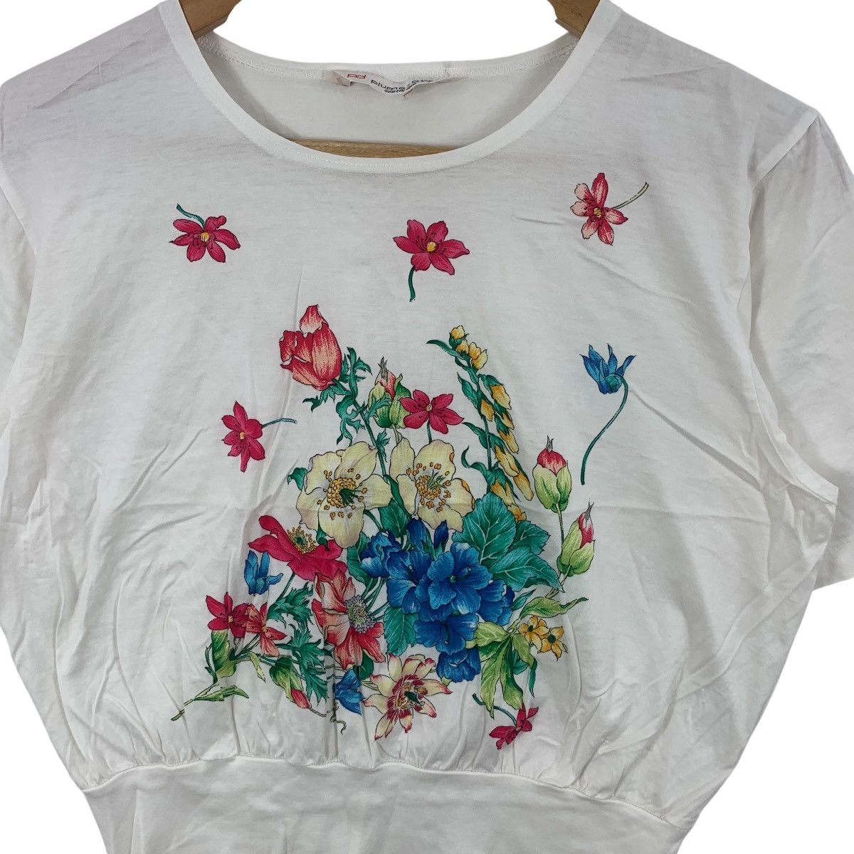 Vintage Vintage PLUME D'OR COUTURÌÈRE Floral Bouquet Graphic Tee Size US S / EU 44-46 / 1 - 5 Thumbnail