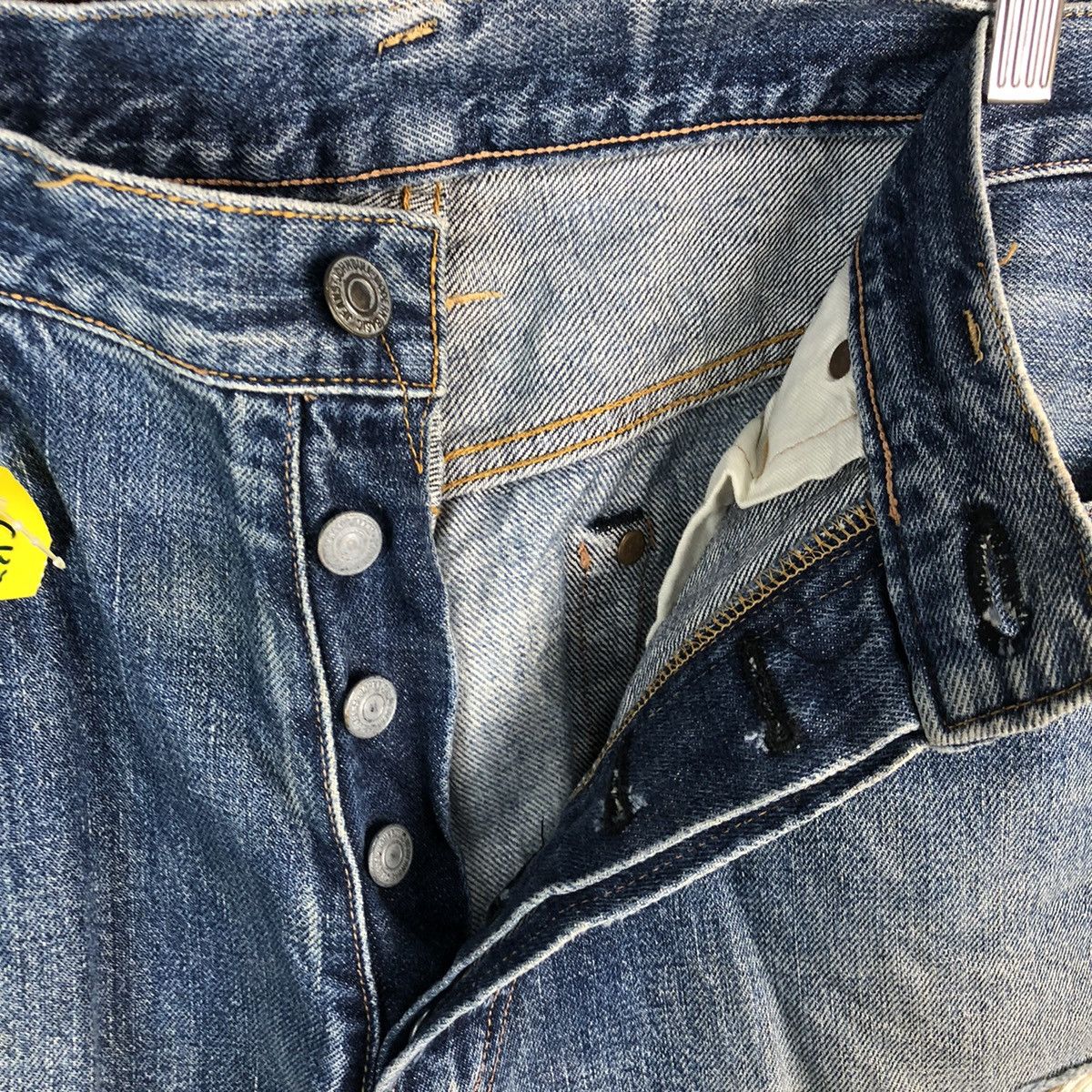 Johnbull DLL John Bull Blue Distressed ripped denim Pants #C137 Size US 31 - 13 Thumbnail