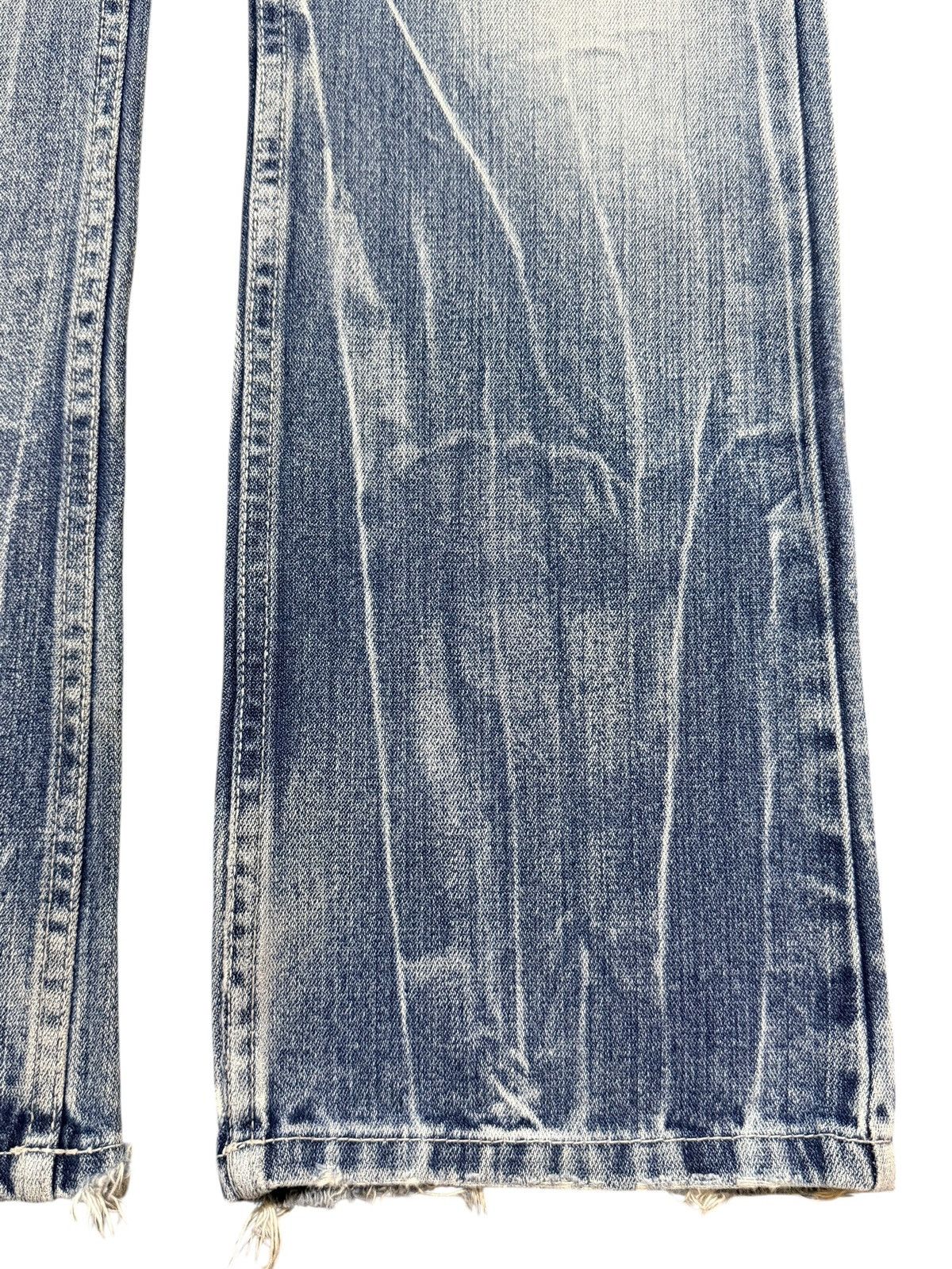 If Six Was Nine Vintage Japan Nylaus Faded Lighting Thunder Wash Wide Leg Size US 31 - 8 Thumbnail