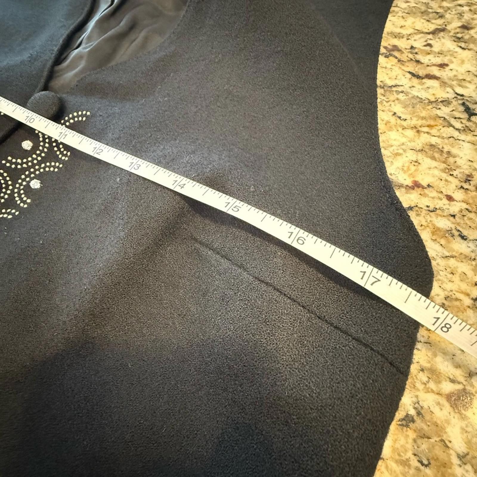 Other Focus 2000 vintage black wool embellished vest SZ 8 Size M / US 6-8 / IT 42-44 - 5 Thumbnail
