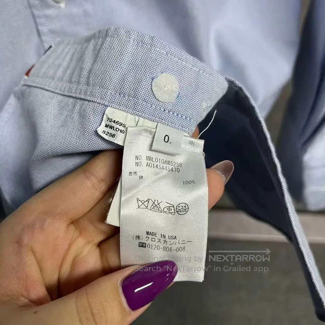 Thom Browne thom browne light blue long sleeve shirt. Size US XXS / EU 40 - 6 Thumbnail