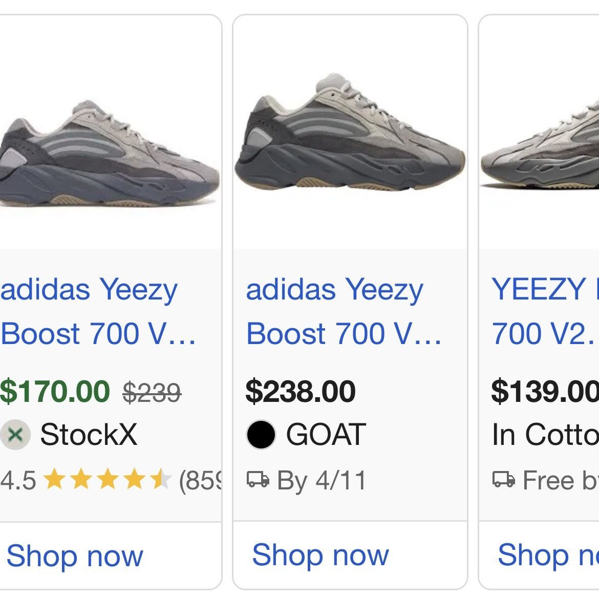 Adidas × Kanye West Adidas Yeezy Boost 700 V2 "Tephra" Size US 8 / EU 41 - 11 Thumbnail