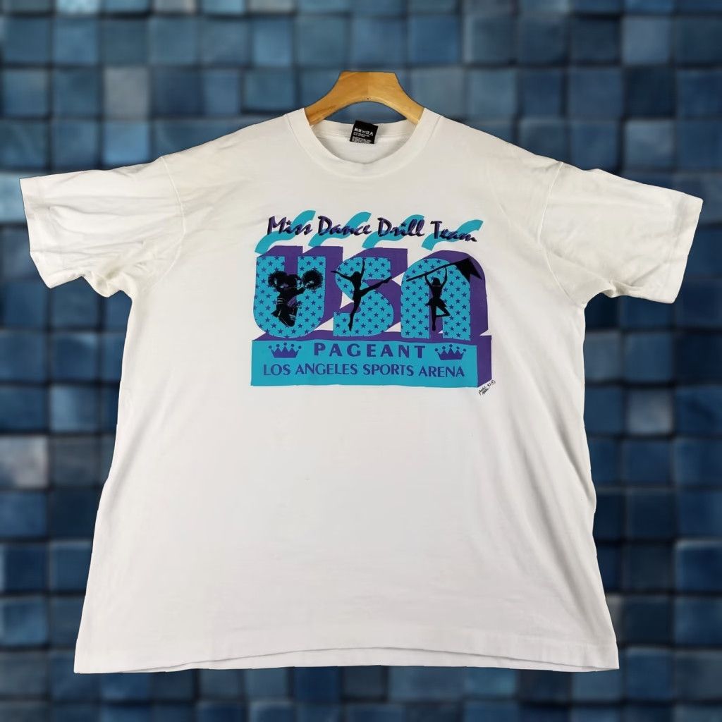 Vintage VINTAGE Screen Stars Los Angeles Shirt XL White Double-Sided 1990s USA Dance Pageant Mens Shirt Size US XL / EU 56 / 4 - 1 Thumbnail