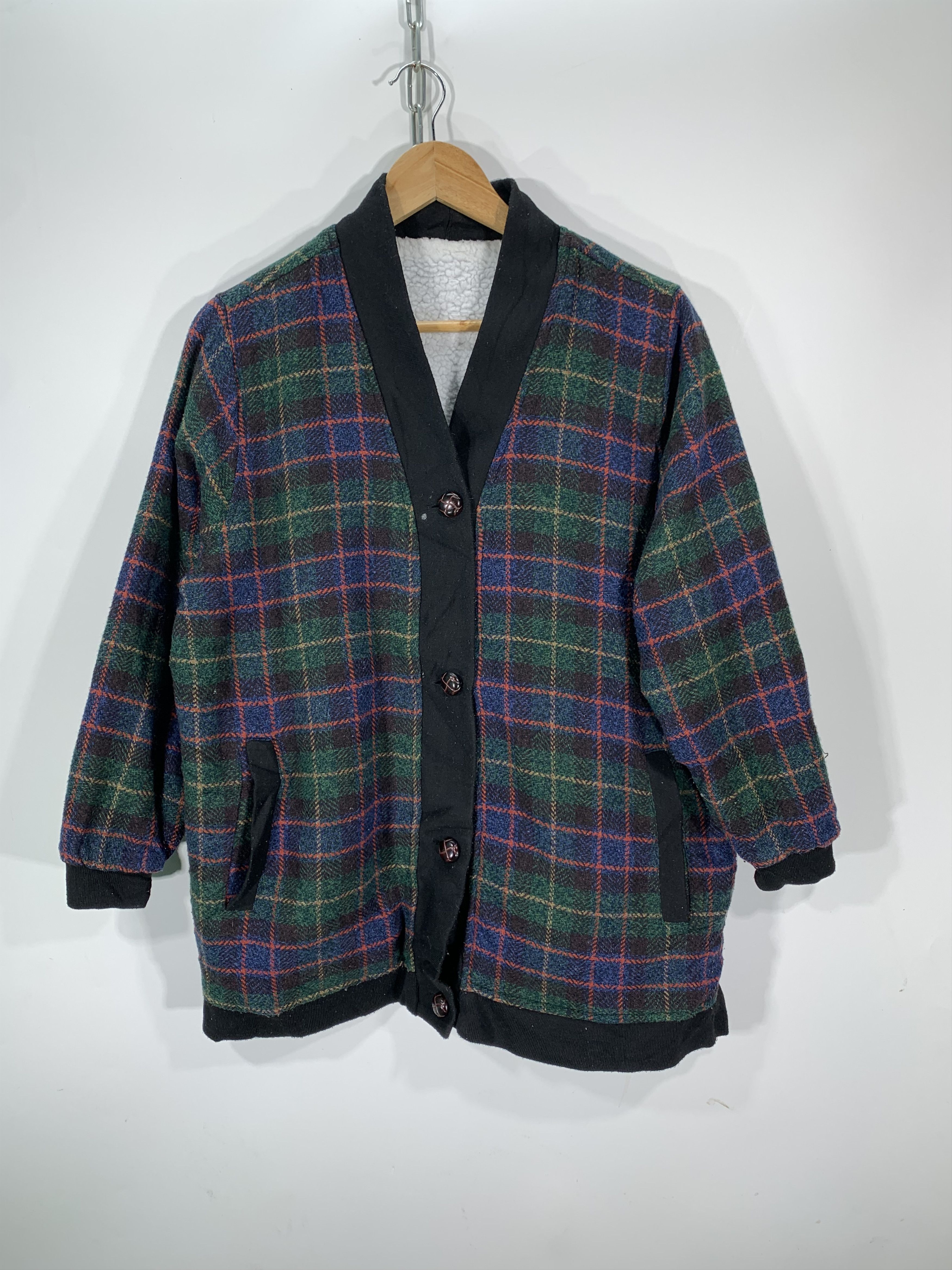 Japanese Brand × Vintage Vintage Wool Cardigan Sherpa Size US M / EU 48-50 / 2 - 1 Thumbnail