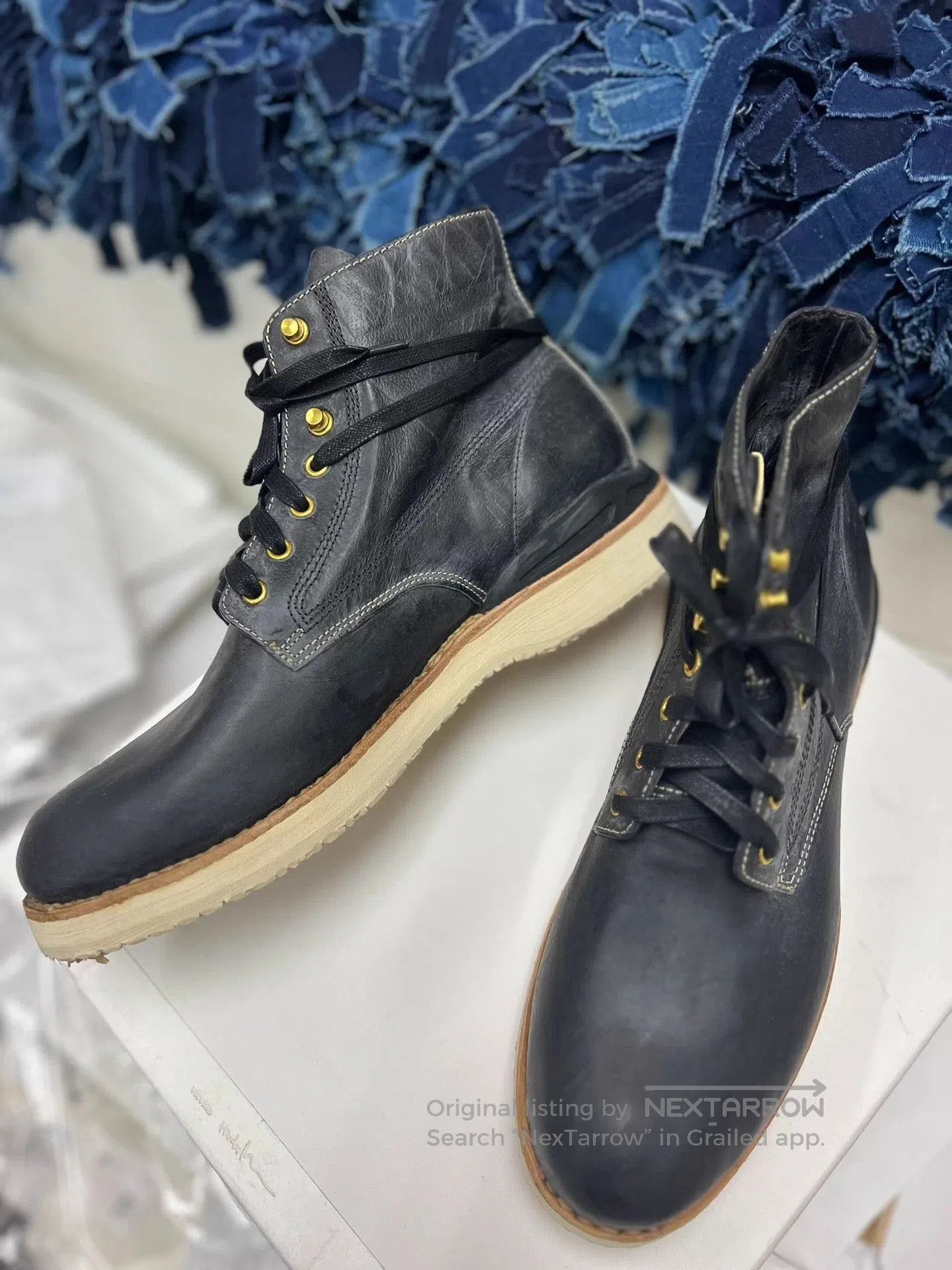 Visvim Black Leather Lace-Up Boots. Size US 9.5 / EU 42-43 - 6 Thumbnail
