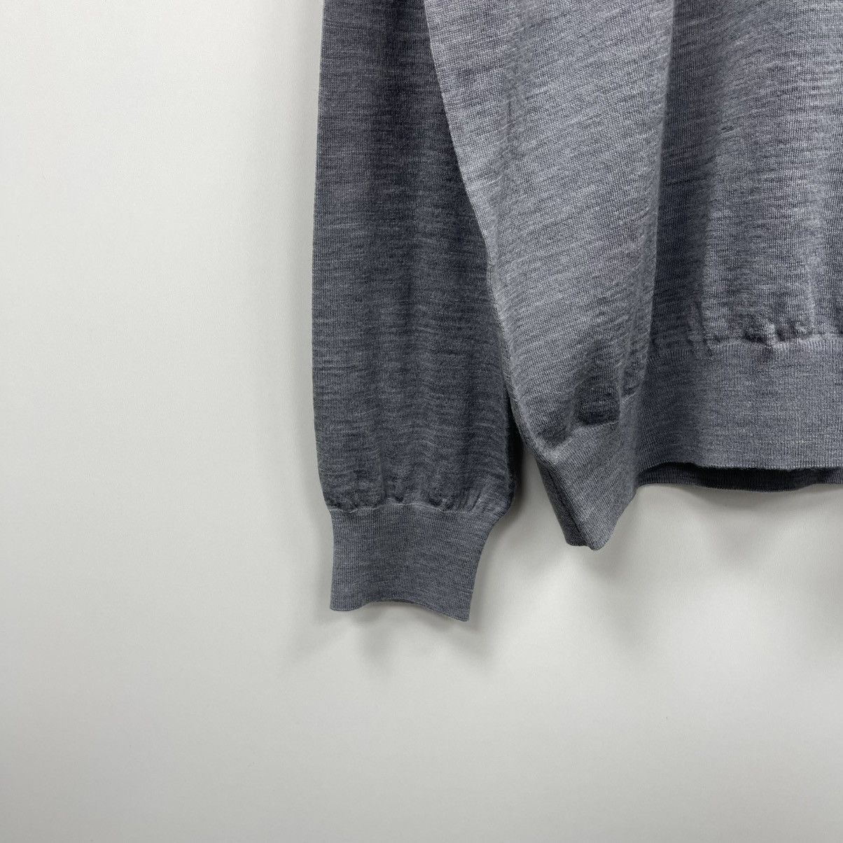 Hackett Hackett London Merino Wool Crew Jumper Grey Size US XXL / EU 58 / 5 - 4 Thumbnail