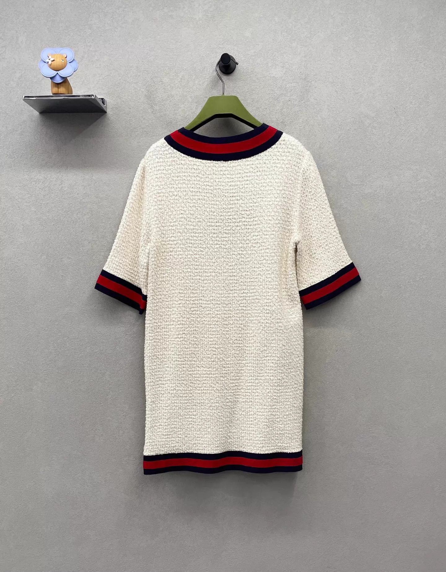 Gucci GUCCI V-neck beige half-sleeve dress Size XS / US 0-2 / IT 36-38 - 2 Thumbnail