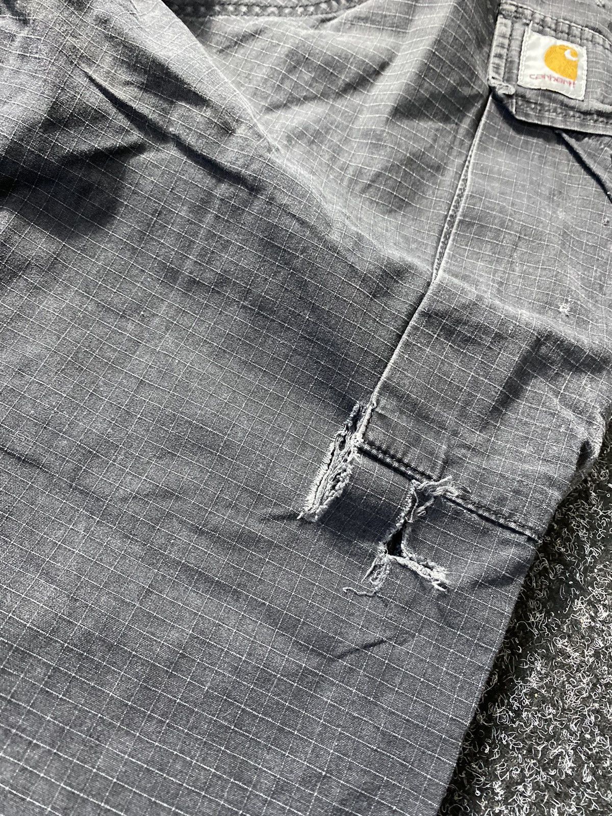 Carhartt 🔥Vntg Carhartt Distressed Ripped Hard Work Cargo Pants Mens Size US 32 / EU 48 - 18 Thumbnail