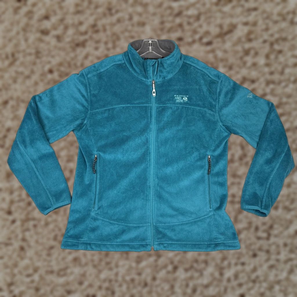 Mountain Hardwear VINTAGE: No—ignore. Mountain Hardwear Fleece Jacket Womens XL Teal Pyxis Full Zip Polyester Size XL / US 12-14 / IT 48-50 - 1 Thumbnail