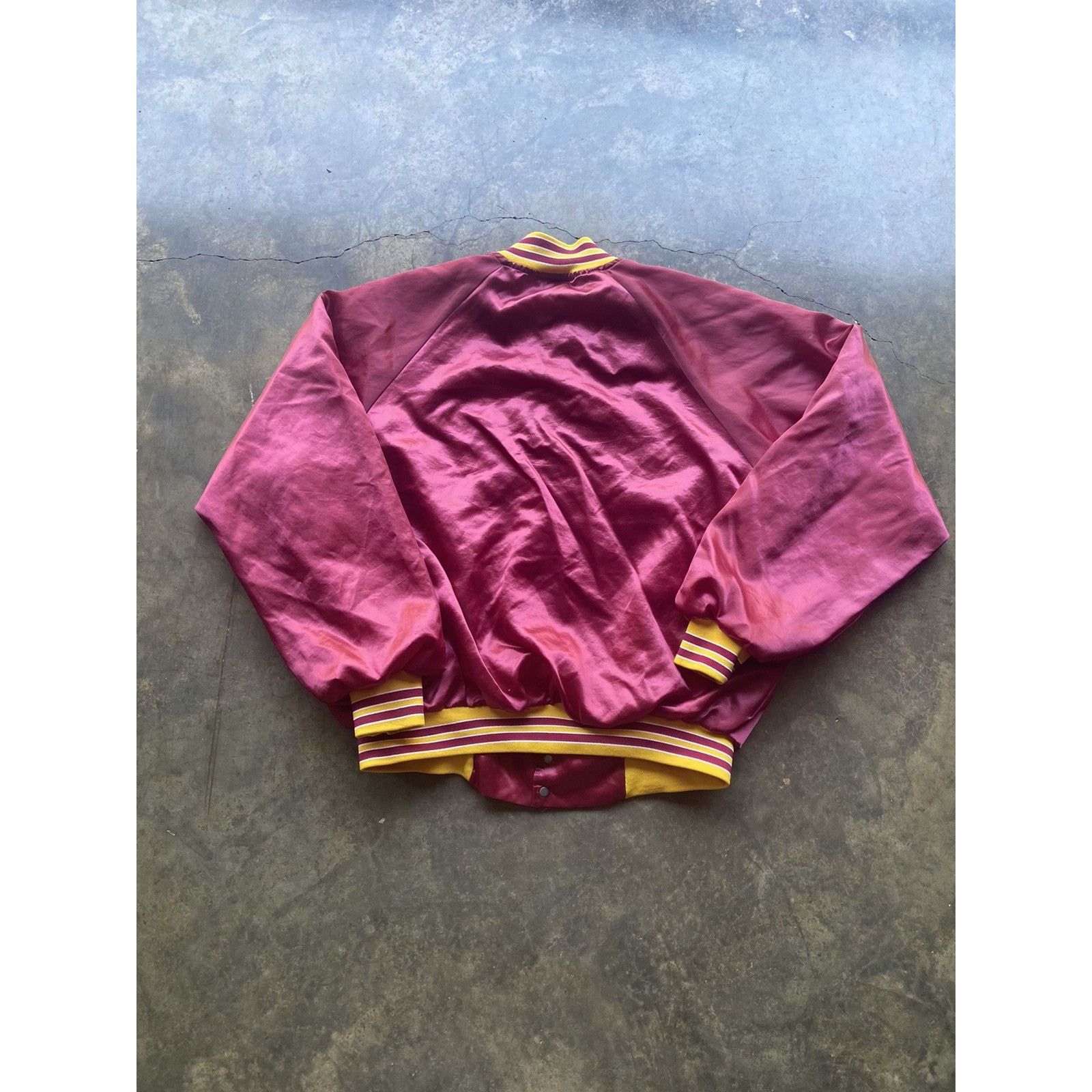 NCAA × Vintage Crazy Vintage 90’s FSU Seminoles USA Made Satin Jacket Size US XL / EU 56 / 4 - 4 Thumbnail