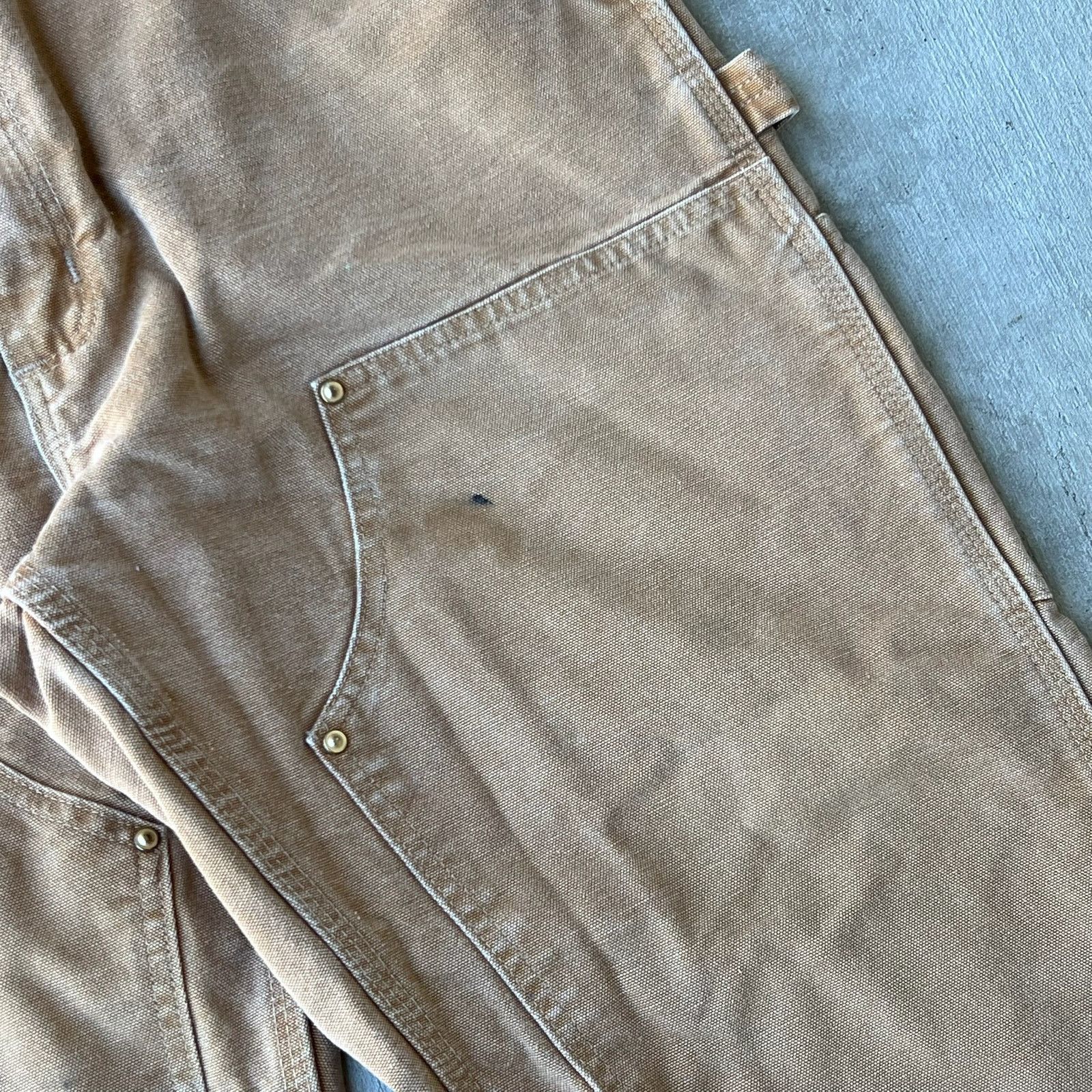 Carhartt × Vintage Carhartt brown double knee work wear carpenter pants Size US 35 - 7 Thumbnail
