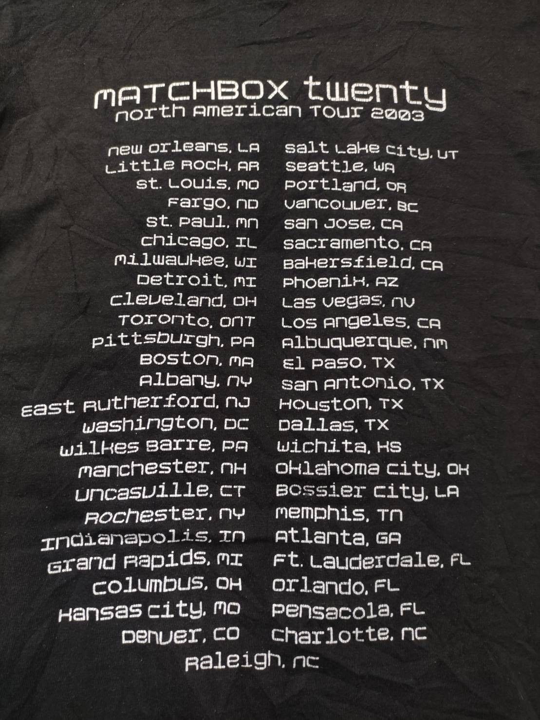Band Tees Vtg 00's Matchbox Twenty " More Than You Think You Are " Size US M / EU 48-50 / 2 - 10 Thumbnail