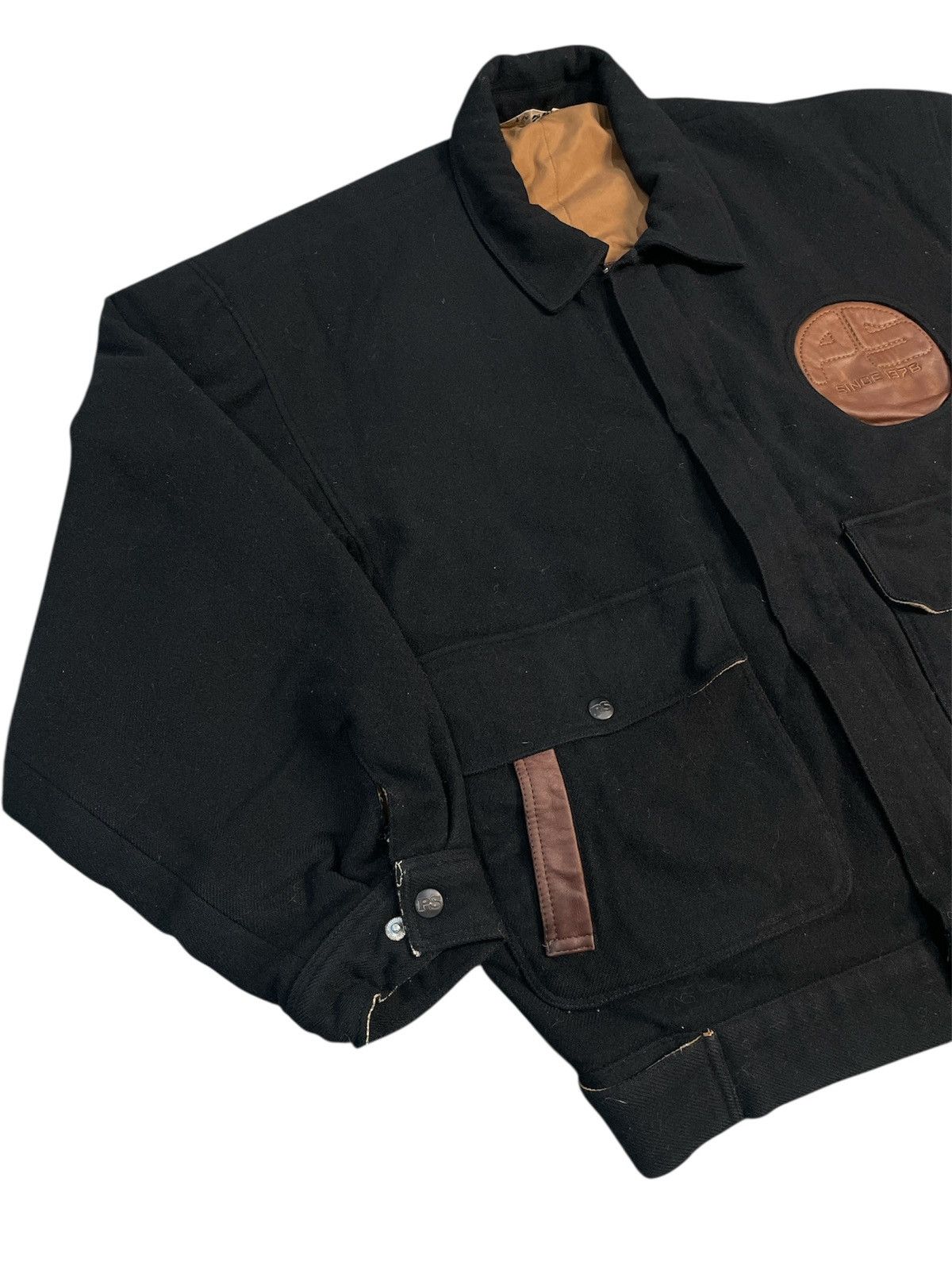 Japanese Brand Vintage 1980s Pia Sport Wool Issey Miyake Leather Patch Size US M / EU 48-50 / 2 - 5 Thumbnail