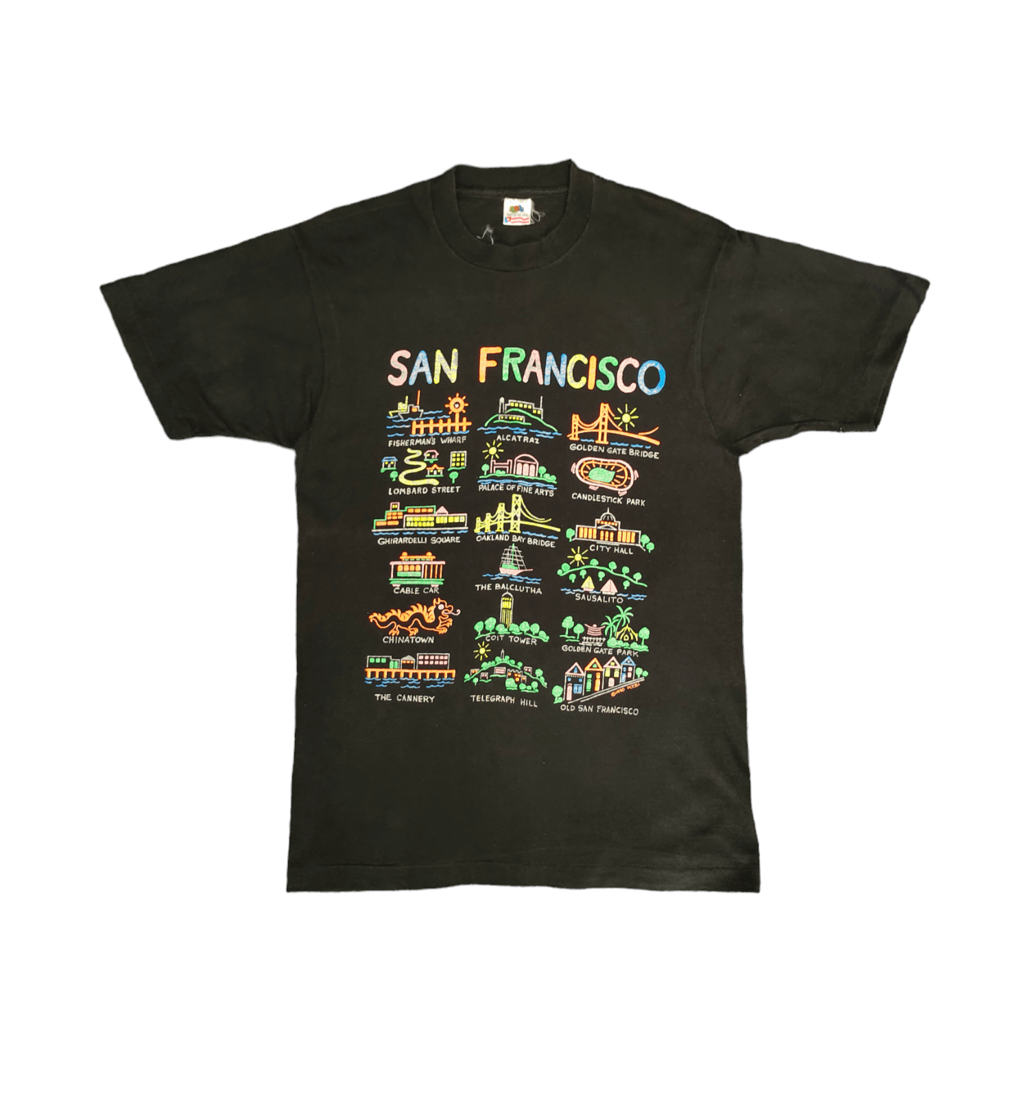 American Edition Vintage 90's San Francisco Iconic History Place Art T-Shirt Size US L / EU 52-54 / 3 - 2 Thumbnail