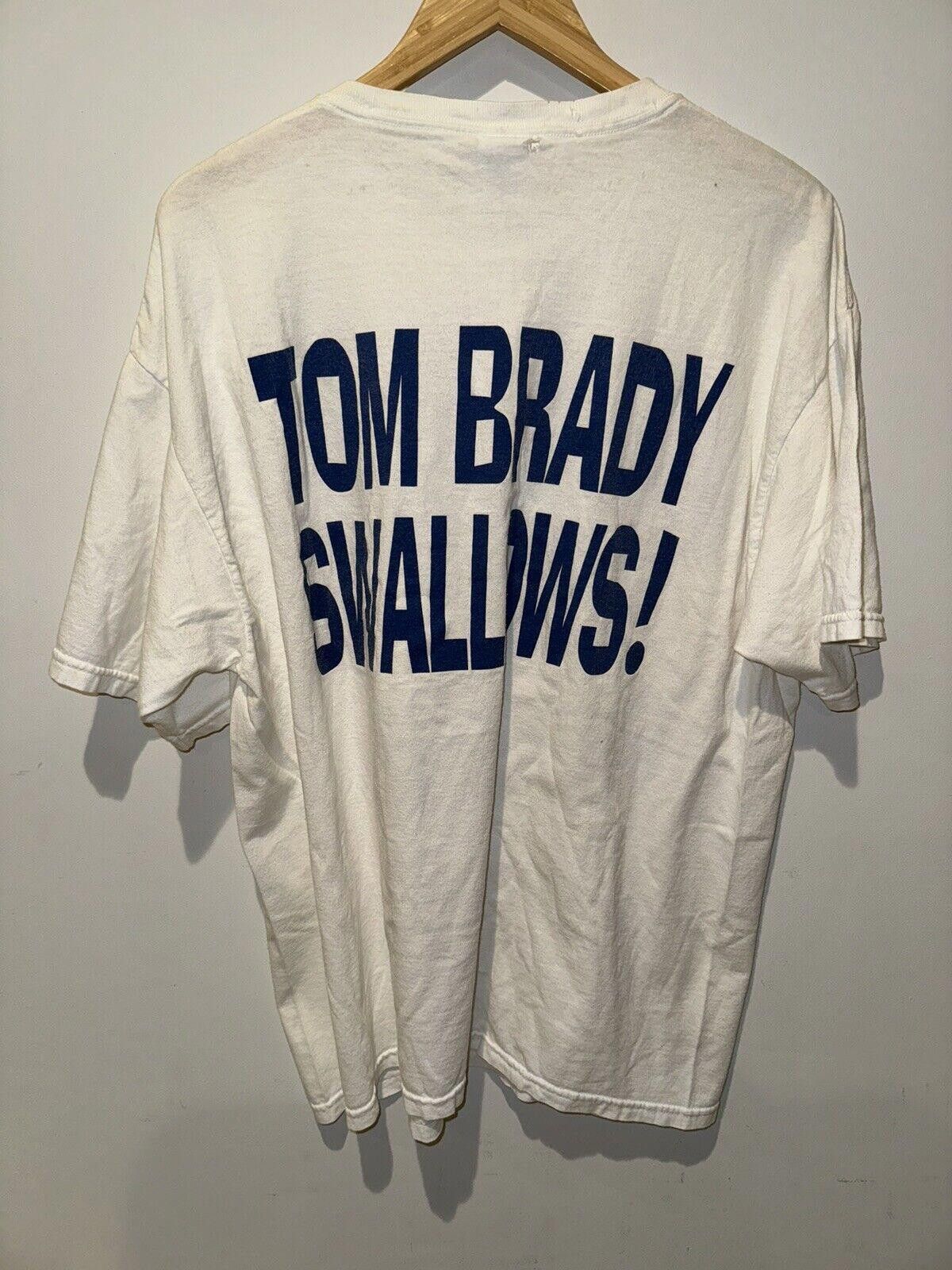 Designer New England Patriots Suck Tom Brady Swallows Humor Shirt XL Size ONE SIZE - 2 Thumbnail
