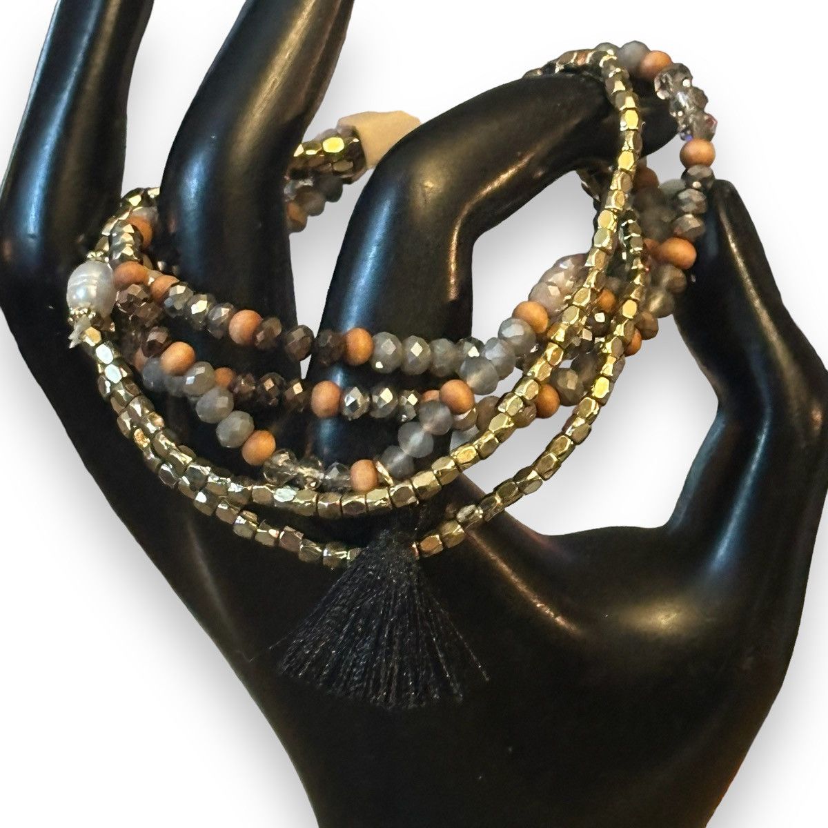 Other Frenzy glass bead tassel stretch bracelets Size ONE SIZE - 2 Thumbnail
