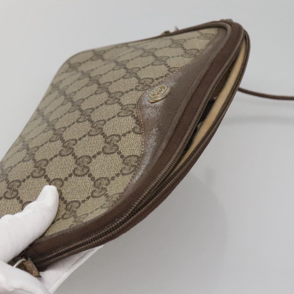 Gucci GUCCI GG Supreme Shoulder Bag Pvc Beige Gold 56 02 068 Size ONE SIZE - 6 Thumbnail