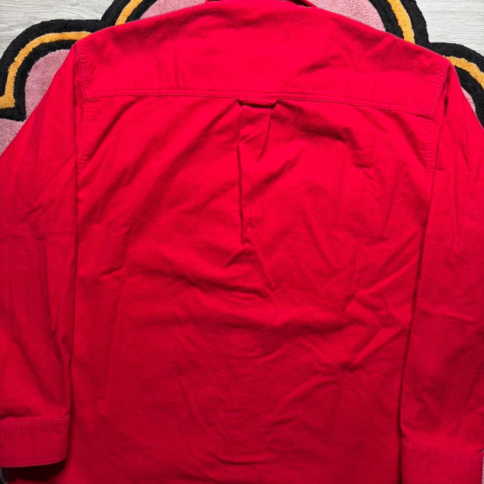 Eddie Bauer Eddie Bauer Casual Button Up Flannel Shirt Size XL Red Size US XL / EU 56 / 4 - 7 Thumbnail