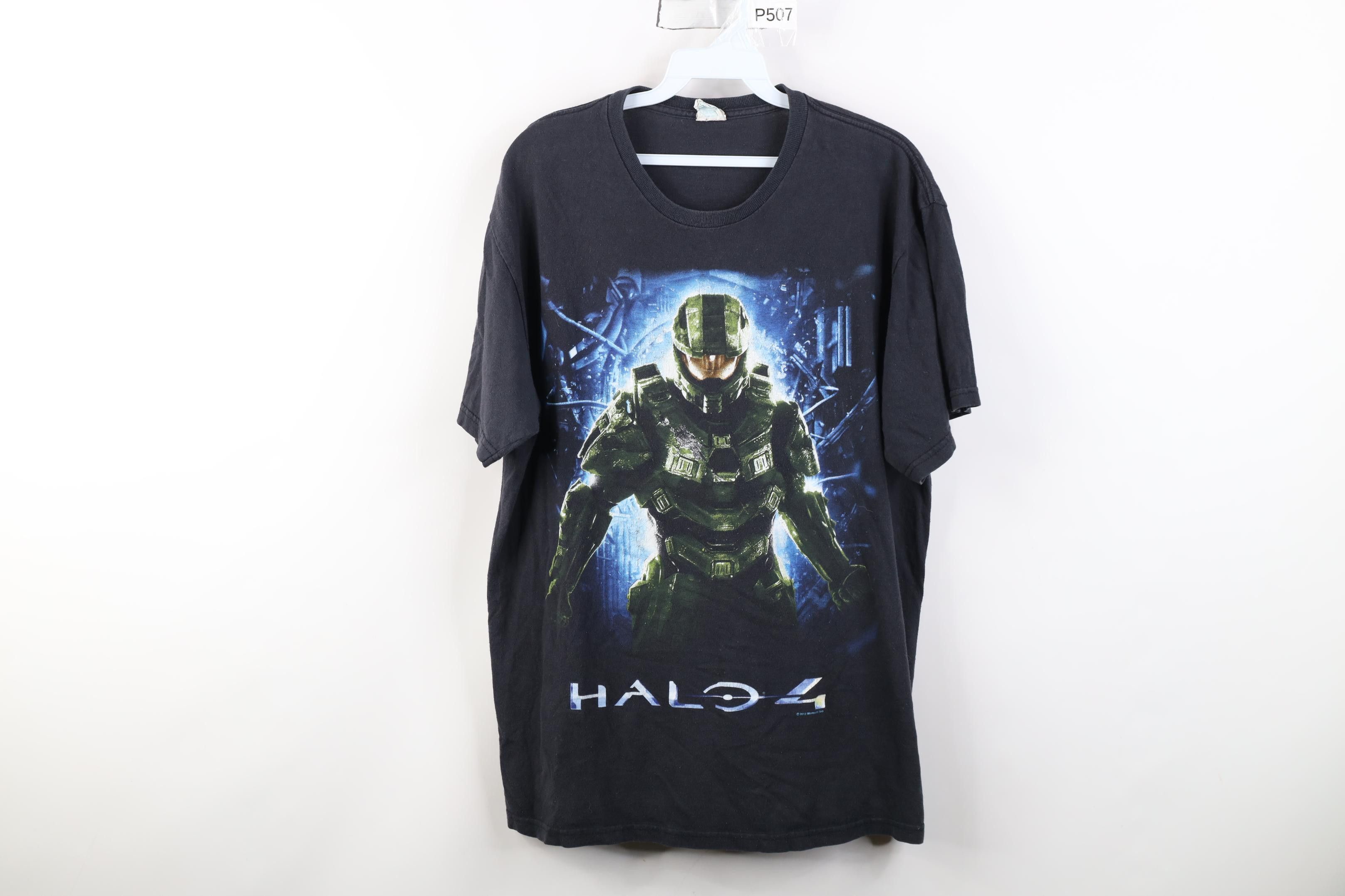 Vintage Vintage Y2K Microsoft Halo 4 Video Game Gamer T-Shirt Black Size US L / EU 52-54 / 3 - 1 Thumbnail