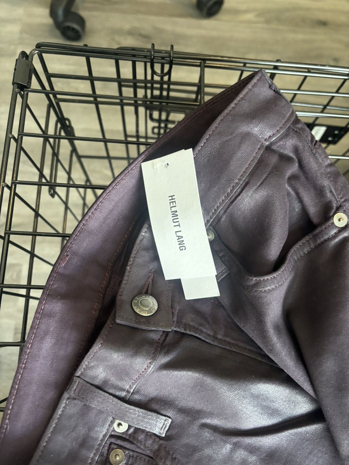 Helmut Lang helmut lang maroon stretch jeans Size 26" / US 2 / IT 38 - 5 Thumbnail