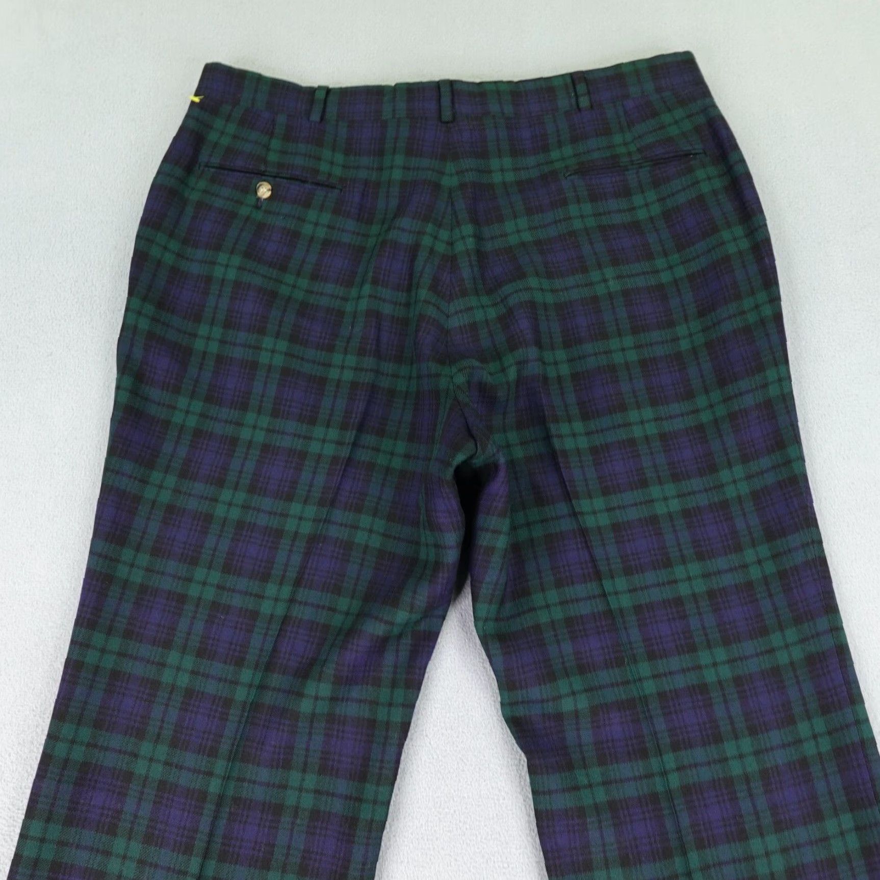 Vintage VINTAGE Rough Rider Wool Pants Mens 38x30 Green Plaid Chino Regular Fit Southwestern Size US 38 / EU 54 - 7 Thumbnail