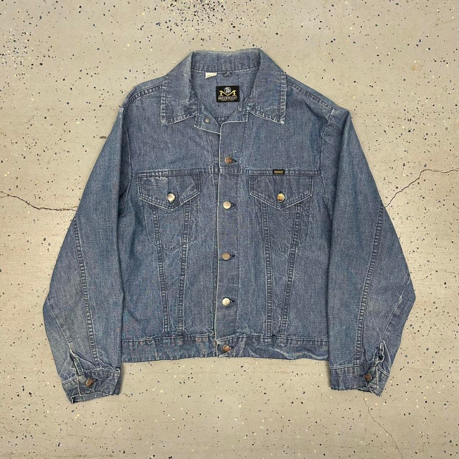 Other VTG 70s/80s Blue Bell Maverick Blue denim jacket Size US L / EU 52-54 / 3 - 1 Thumbnail