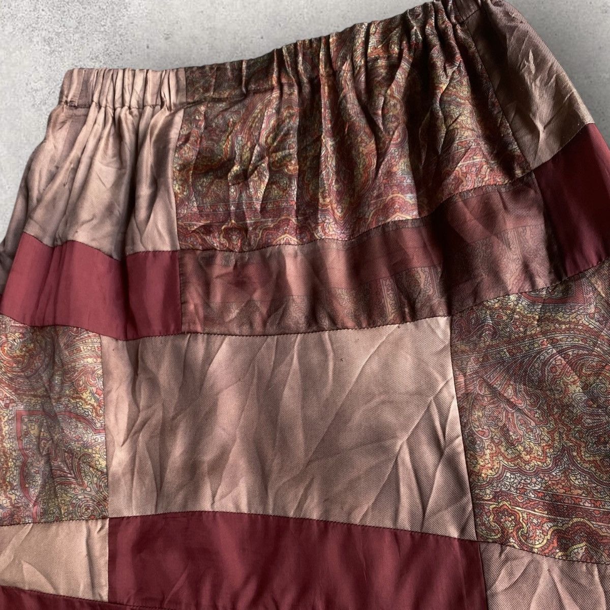 Comme des Garcons Rayon Blend Patchwork Skirt Size 26" / US 2 / IT 38 - 8 Thumbnail