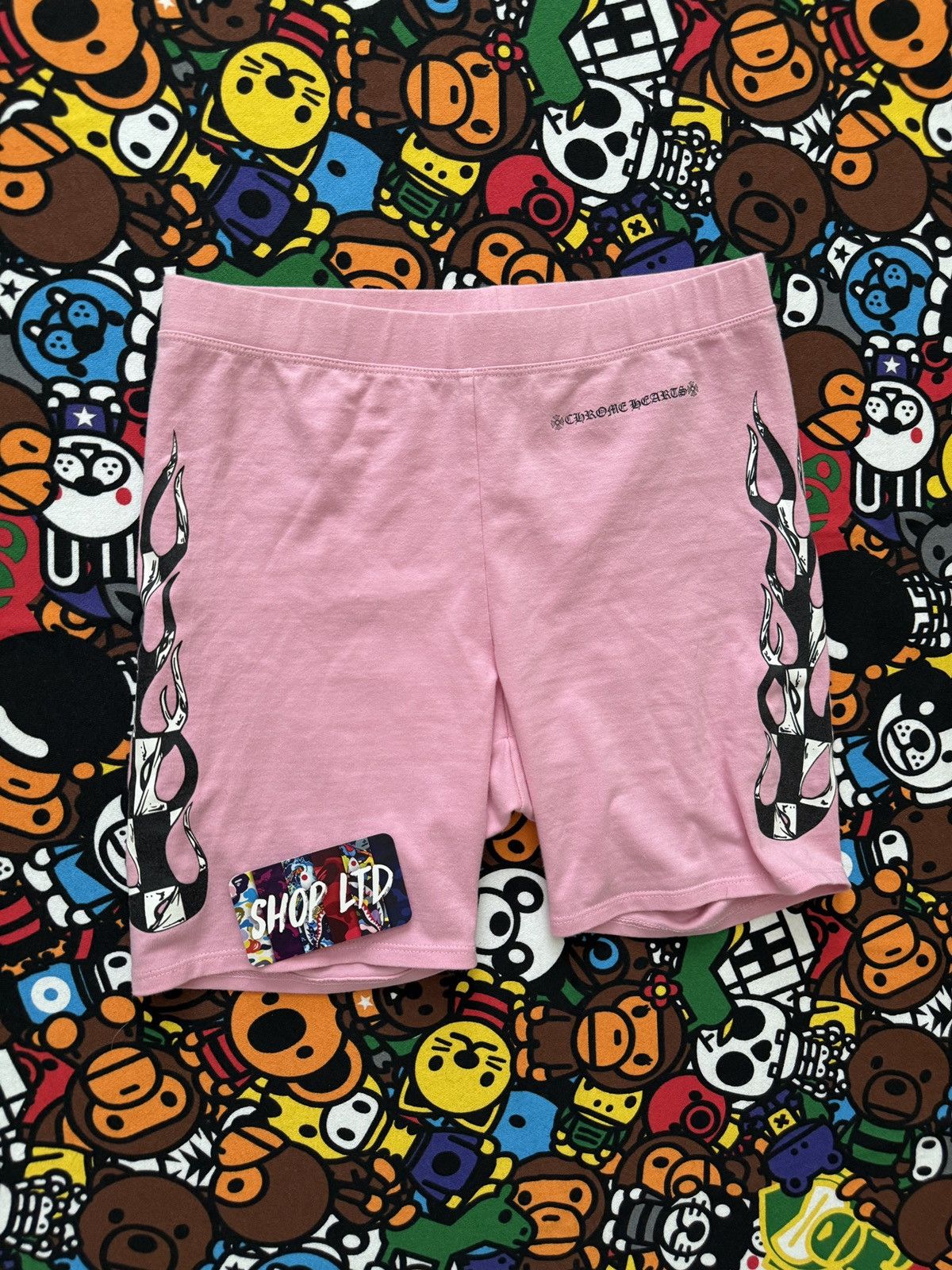 Chrome Hearts Chrome Hearts Womens Pink Matty Boy Biker Shorts
