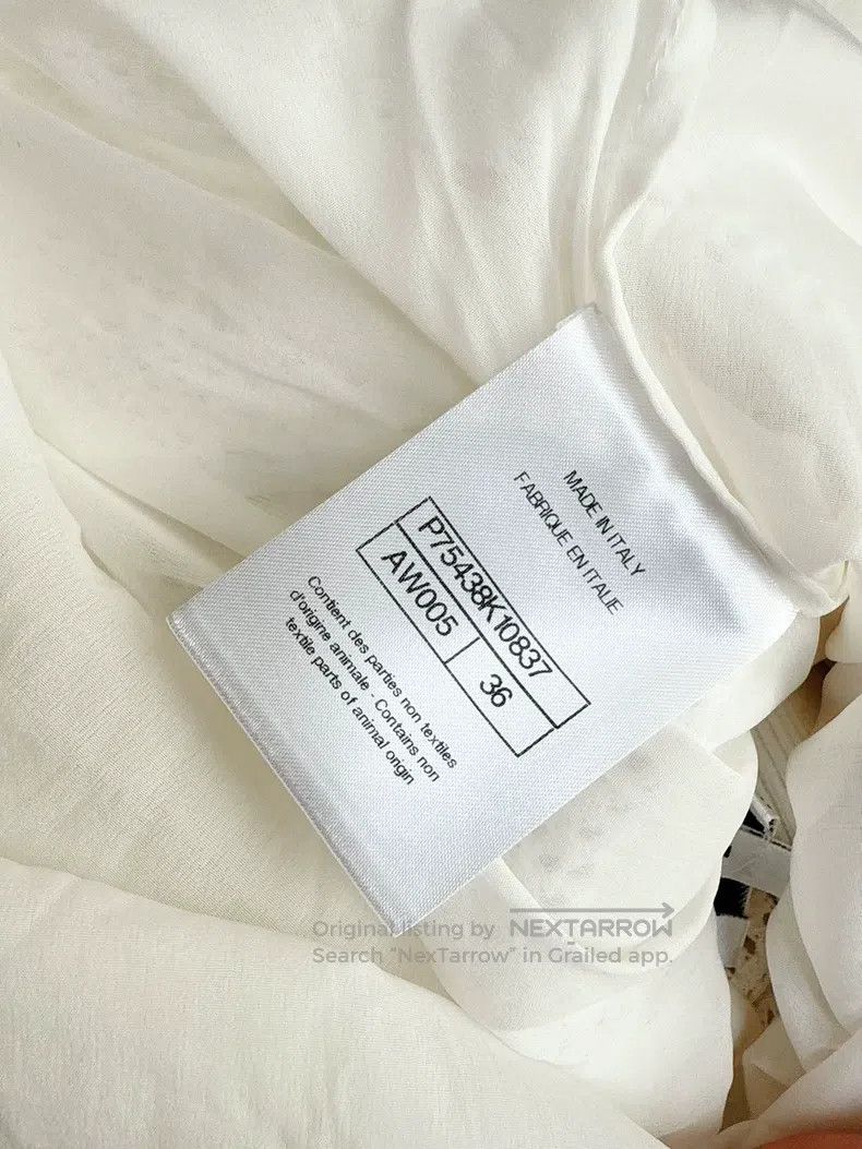 Chanel Chanel 23A Handicraft Workshop Series White Hollow Diamond Size XS / US 0-2 / IT 36-38 - 7 Thumbnail