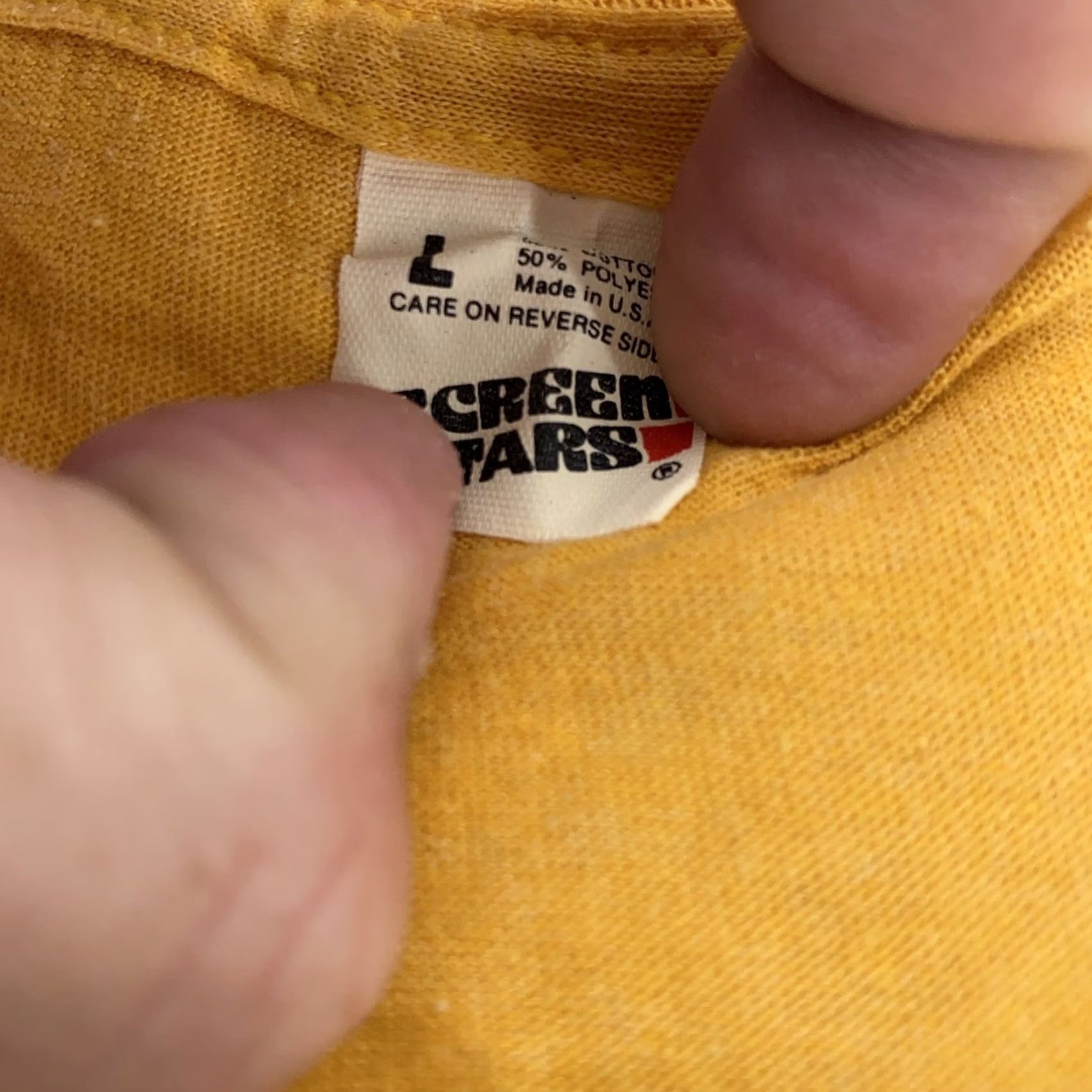 Vintage VINTAGE Georgetown Yacht Basin Shirt Mens M Yellow 80s Nautical Sailboat Graphic Print Crew Neck Short Sleeve Cotton Polyester Size US M / EU 48-50 / 2 - 5 Thumbnail