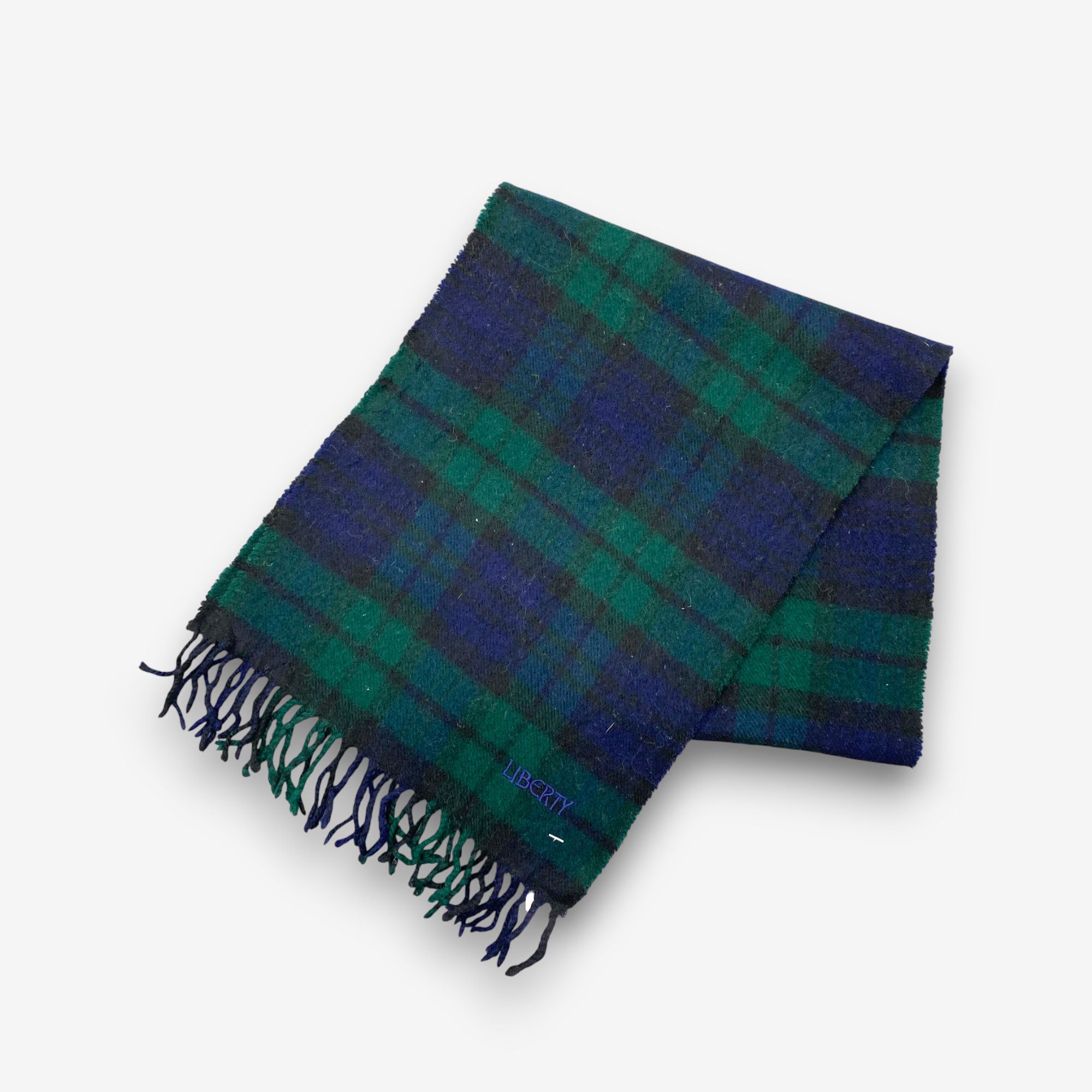 Liberty London Vintage Liberty of London Scarf Wool Winter Plaid Scarves Size ONE SIZE - 3 Thumbnail