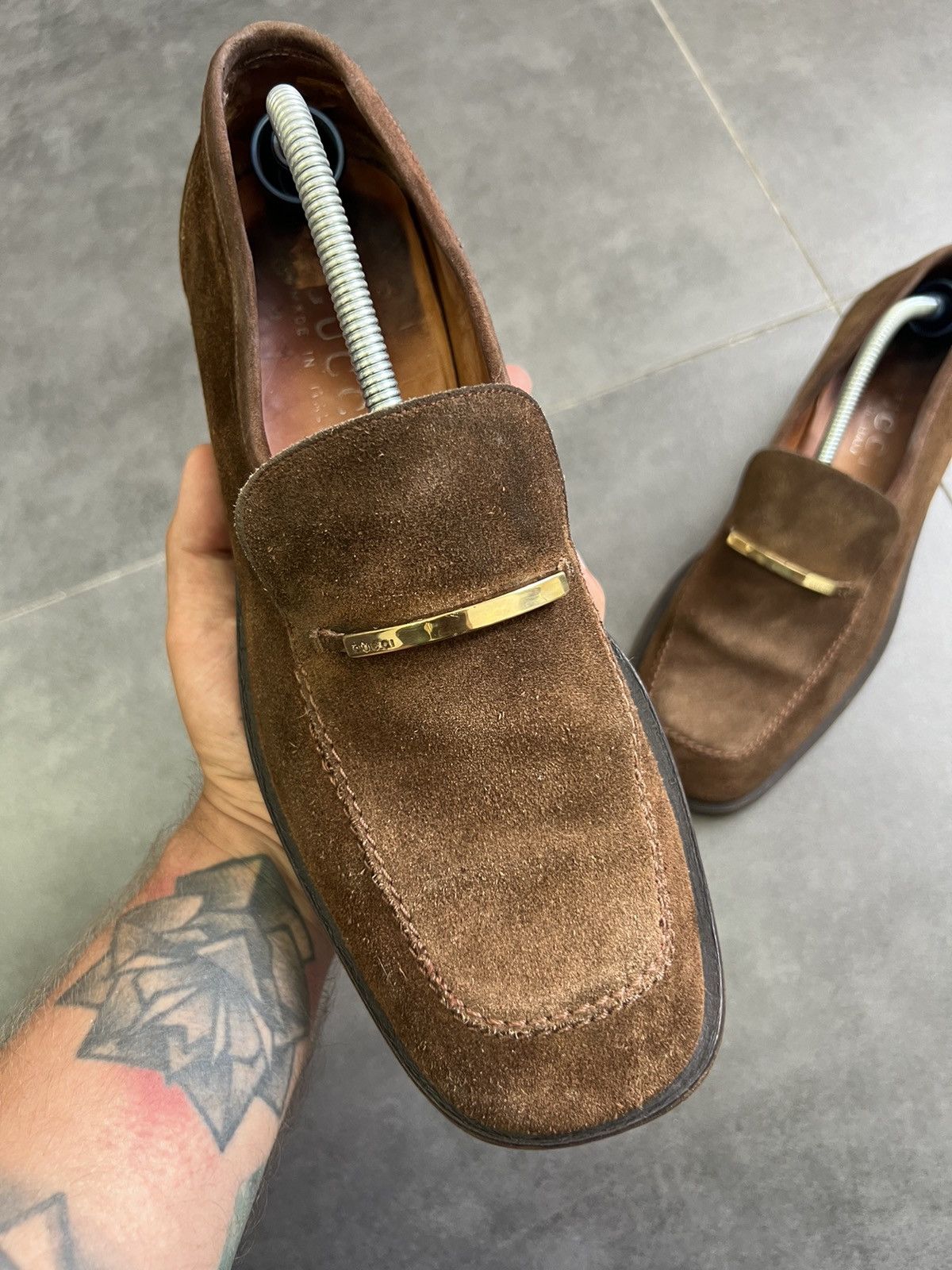 Gucci Gucci suede leather loafers Tom Ford era Size US 10.5 / EU 43-44 - 3 Thumbnail