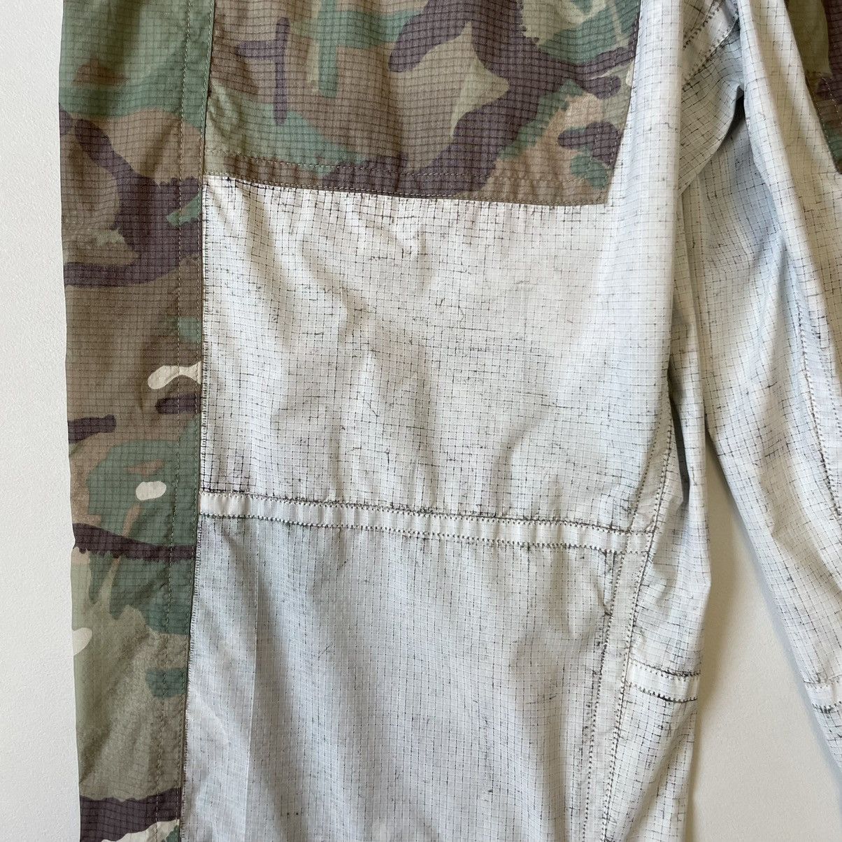 Dries Van Noten White Coated Camo Nylon Utility Trousers Size US 34 / EU 50 - 9 Thumbnail