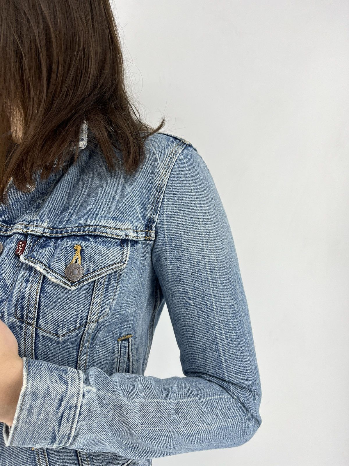 Levi's × Vintage Womens Vintage Levis Denim Jeans Jacket 90s Retro Size XS Size XS / US 0-2 / IT 36-38 - 3 Thumbnail
