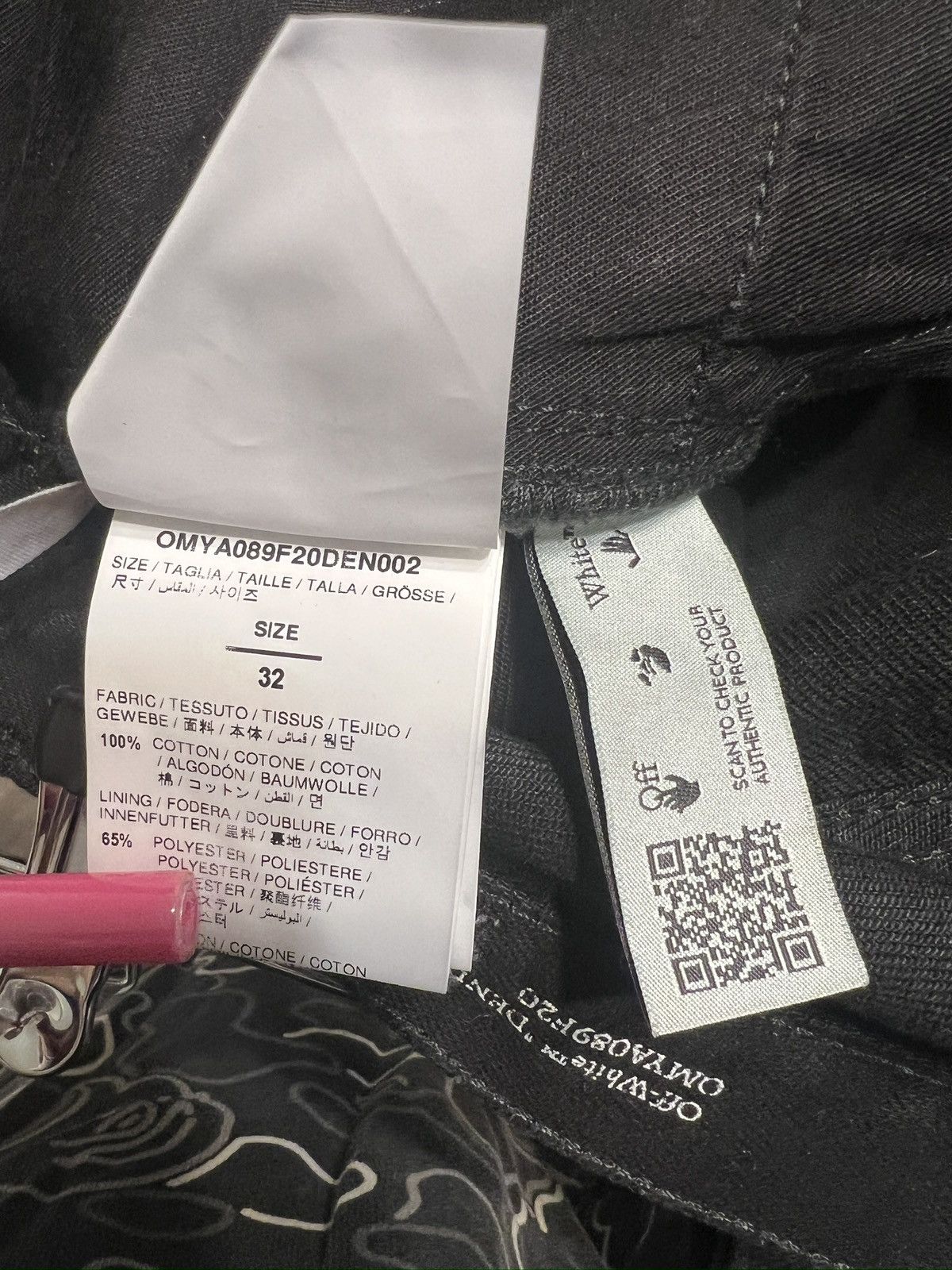 Off-White Off-White “Paperclip” Slim-Straight Denim Size US 32 / EU 48 - 10 Thumbnail