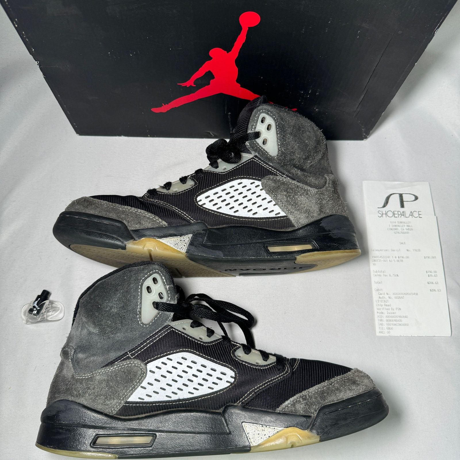Jordan Brand × Nike Size 10 - Nike Air Jordan 5 Retro Anthracite Men's Shoes Size US 10 / EU 43 - 3 Thumbnail