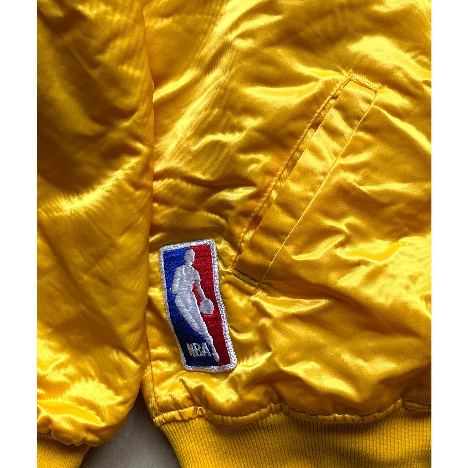 NBA × Starter Los Angeles Lakers 90s STARTER satin bomber XL gold NBA vtg Size US XL / EU 56 / 4 - 5 Thumbnail