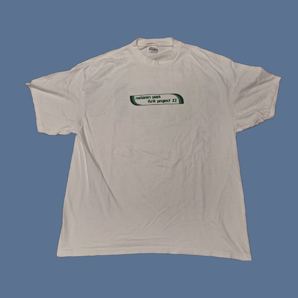 VINTAGE Jerry Garcia McLaren Funk Project Park San Francisco CA Shirt XL Mens White Cotton T-Shirt