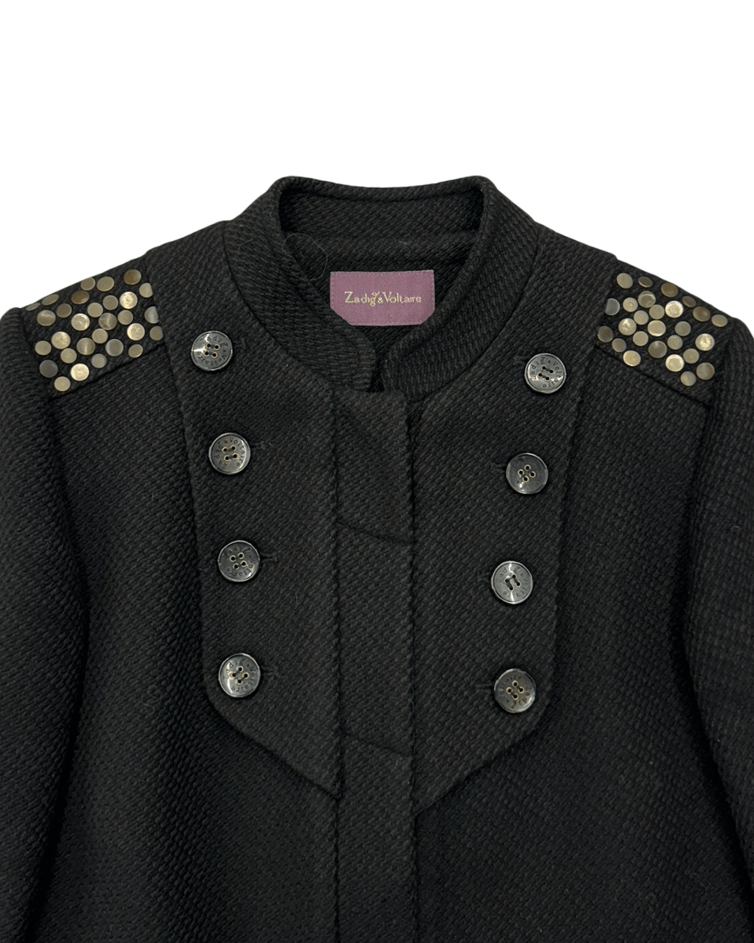 Zadig & Voltaire Zadig & Voltaire AW08 Studded Napoleon Coat Size S / US 4 / IT 40 - 6 Thumbnail