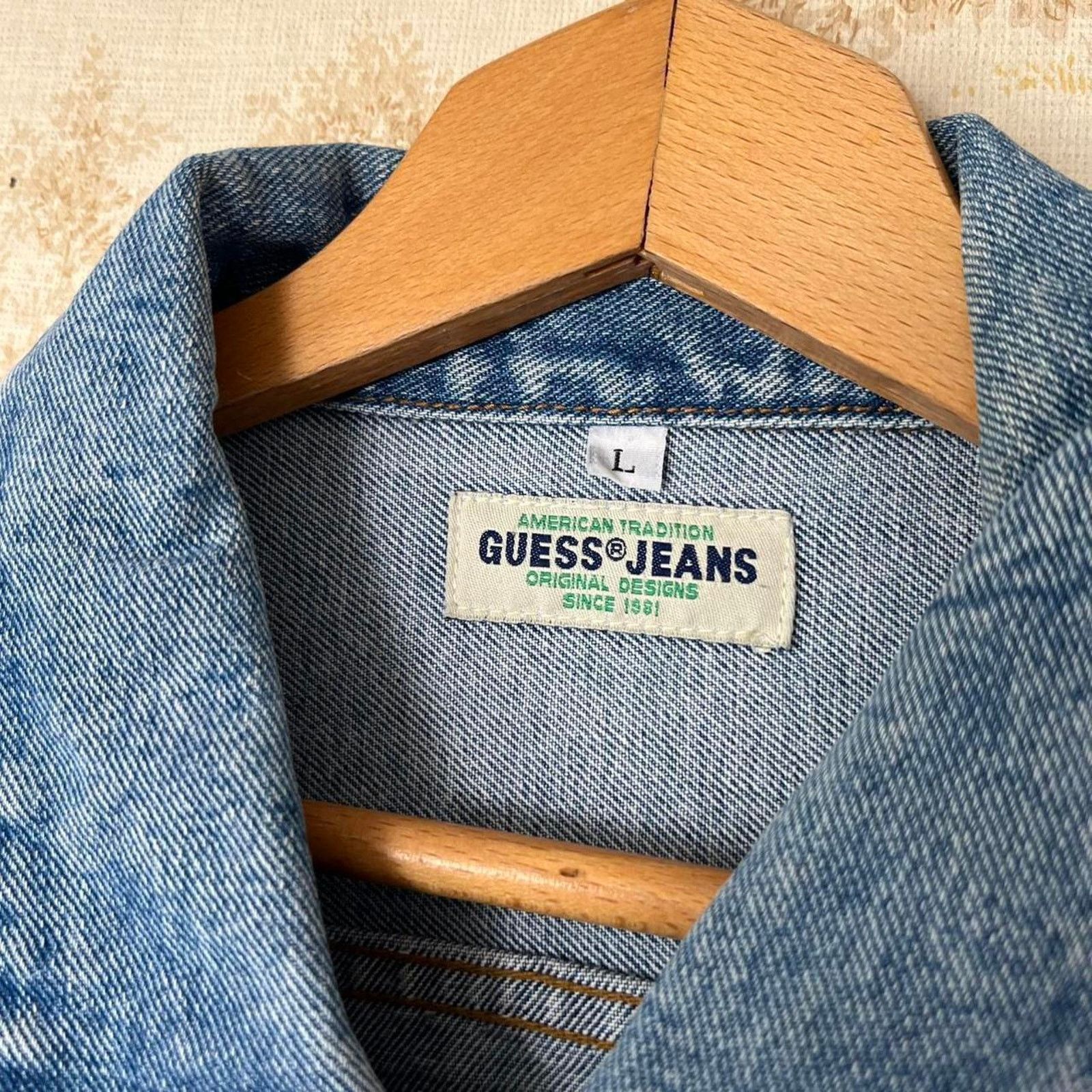 Guess Vtg 80s Guess Jeans Denim Jacket | USA | Style 10807 | Sz L Size US L / EU 52-54 / 3 - 3 Thumbnail