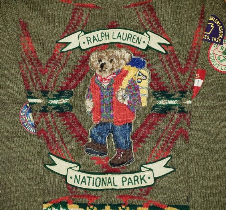 Polo Ralph Lauren Polo Ralph Lauren Sportsman Hiking Bear Sweater Large Size US L / EU 52-54 / 3 - 6 Thumbnail