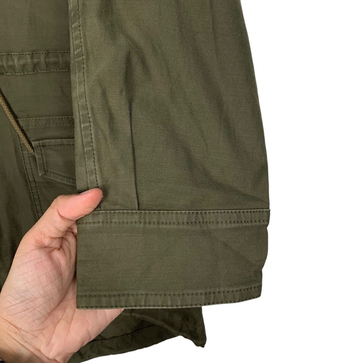 Japanese Brand MJUKA Olive Green Fish Tail Parka Free Size #2461-C110 Size US S / EU 44-46 / 1 - 11 Thumbnail
