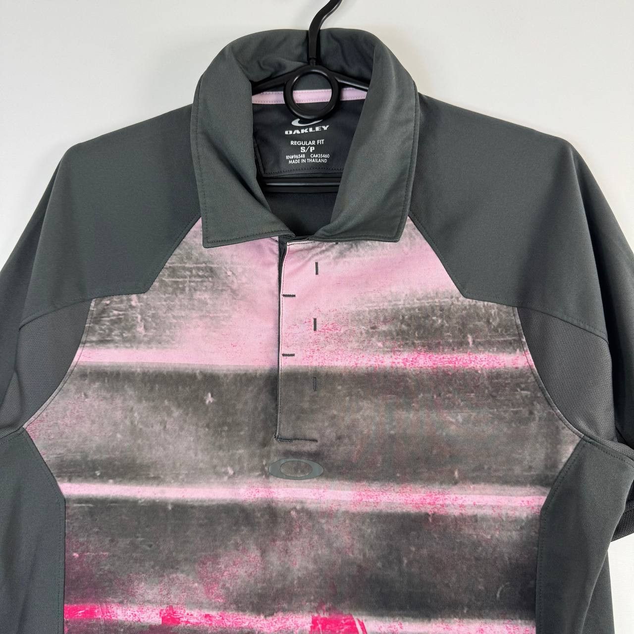 Oakley Oakley Golf Polo Shirt Gray Pink Gradient Mens Size S Size US S / EU 44-46 / 1 - 2 Thumbnail
