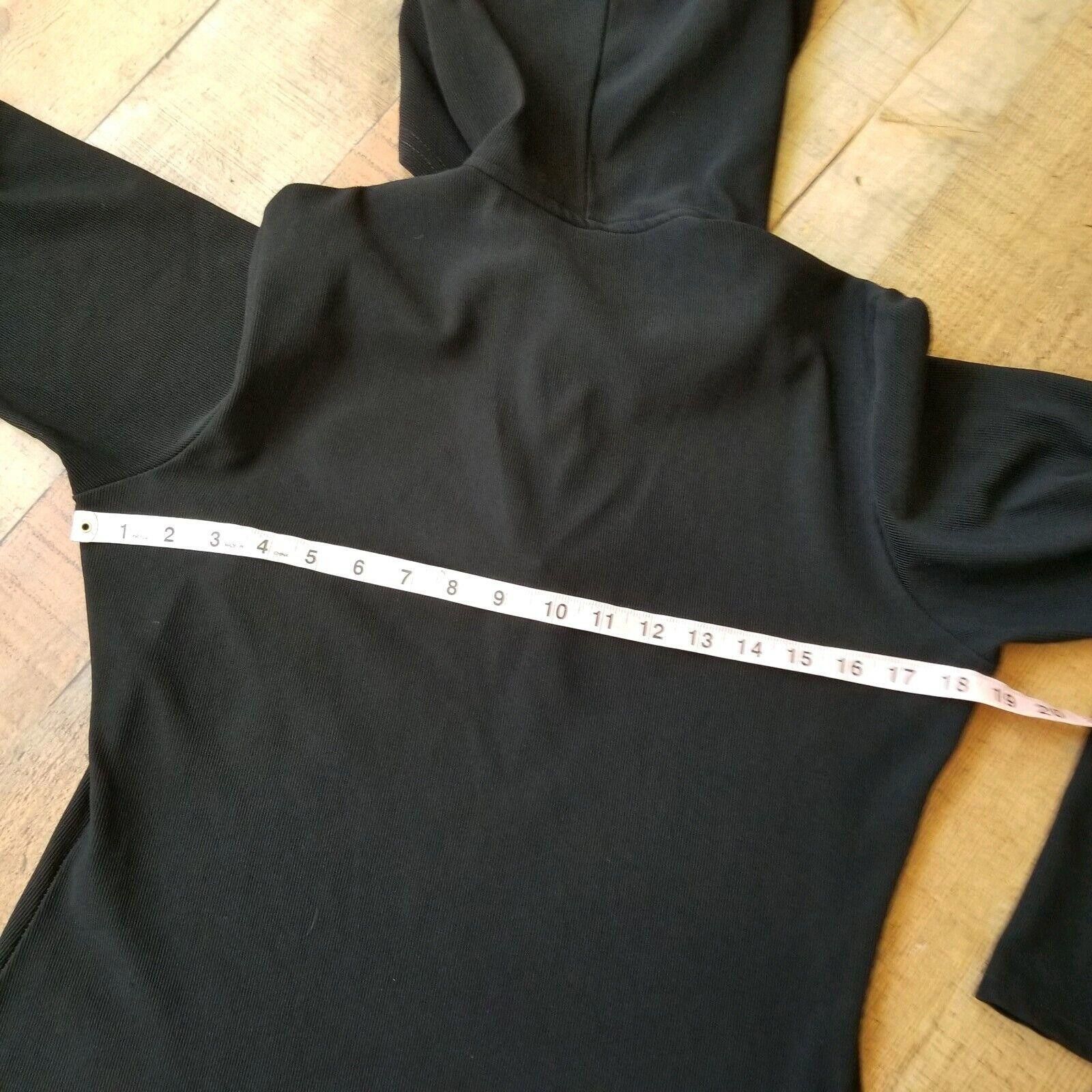 Designer Tommy Sports Jacket Womens LARGE black Hoodie 90's street Size L / US 10 / IT 46 - 5 Thumbnail