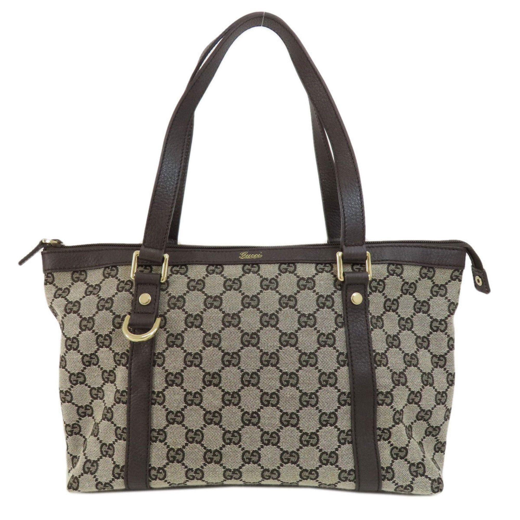 image of Gucci 272399 Outlet GG Tote Bag Canvas Women's in Brown