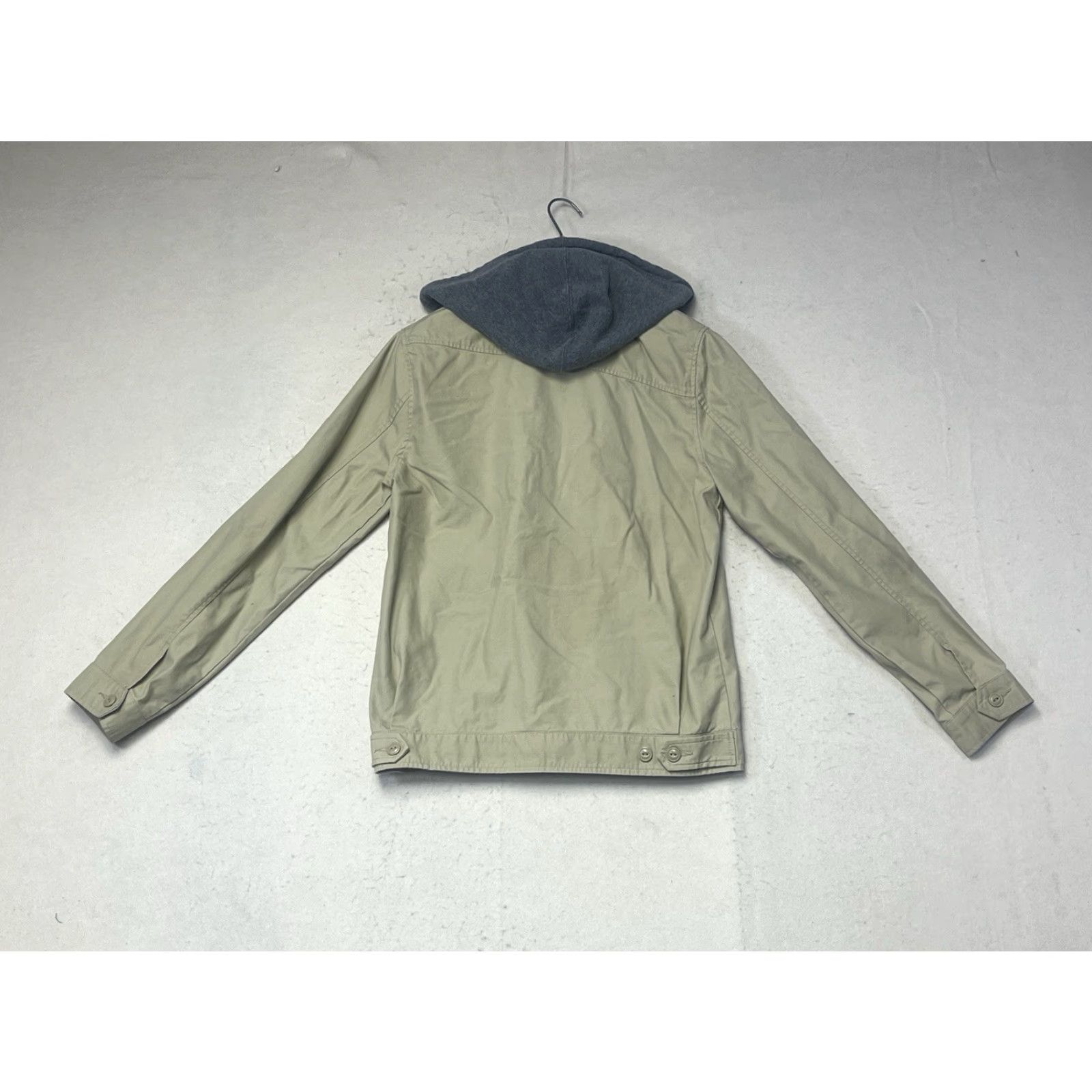 Volcom Volcom Jacket Men Medium Hooded Full Zip Beige Canvas Surf Skater Celeb? Size US M / EU 48-50 / 2 - 2 Thumbnail