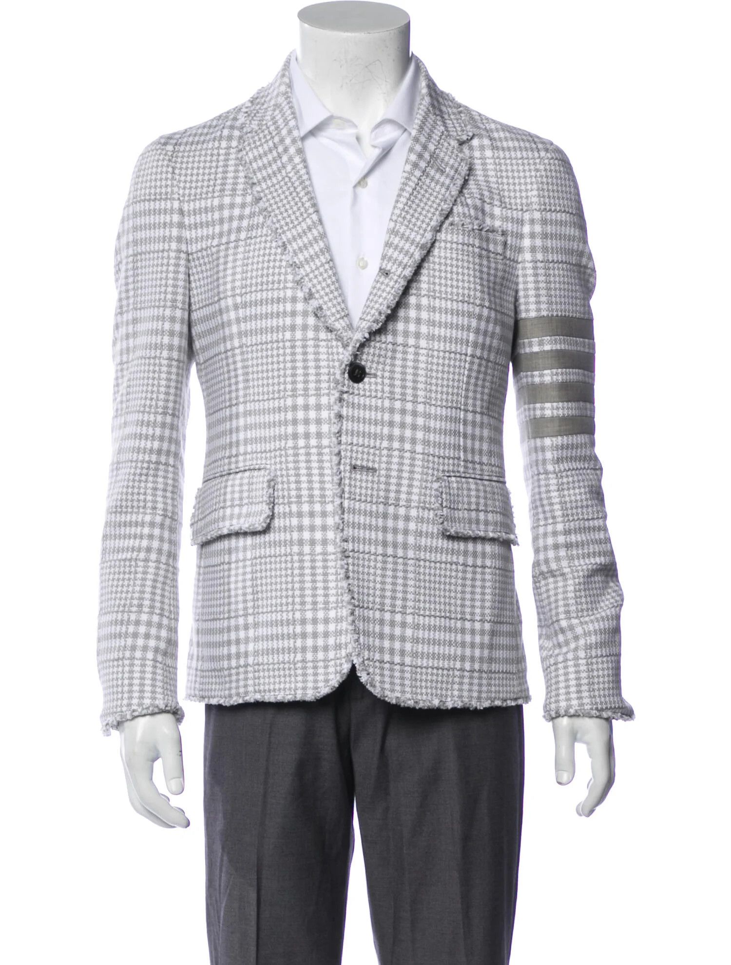 Thom Browne Rare Thom Browne Tweed Pattern Blazer Size 36R - 1 Thumbnail