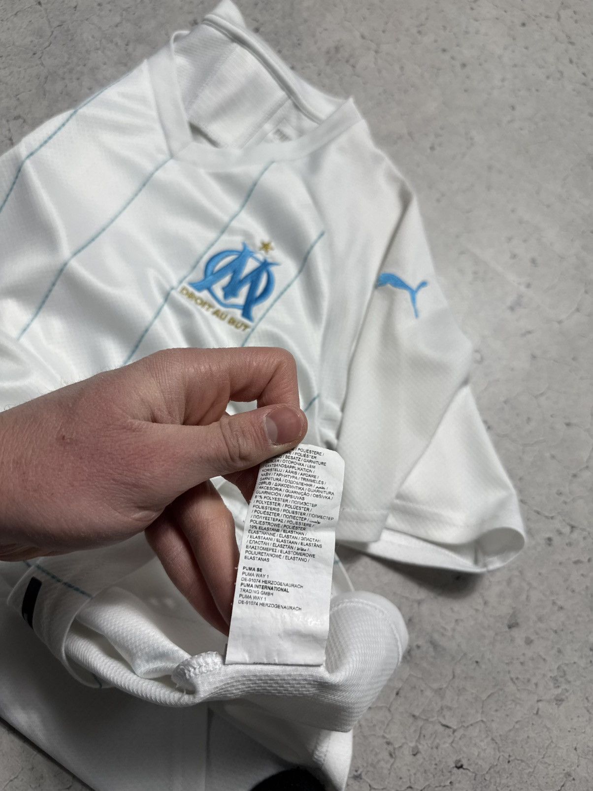 Puma Puma FC Olympique de Marseille 2019/2020 Soccer Jersey Size US XS / EU 42 / 0 - 10 Thumbnail