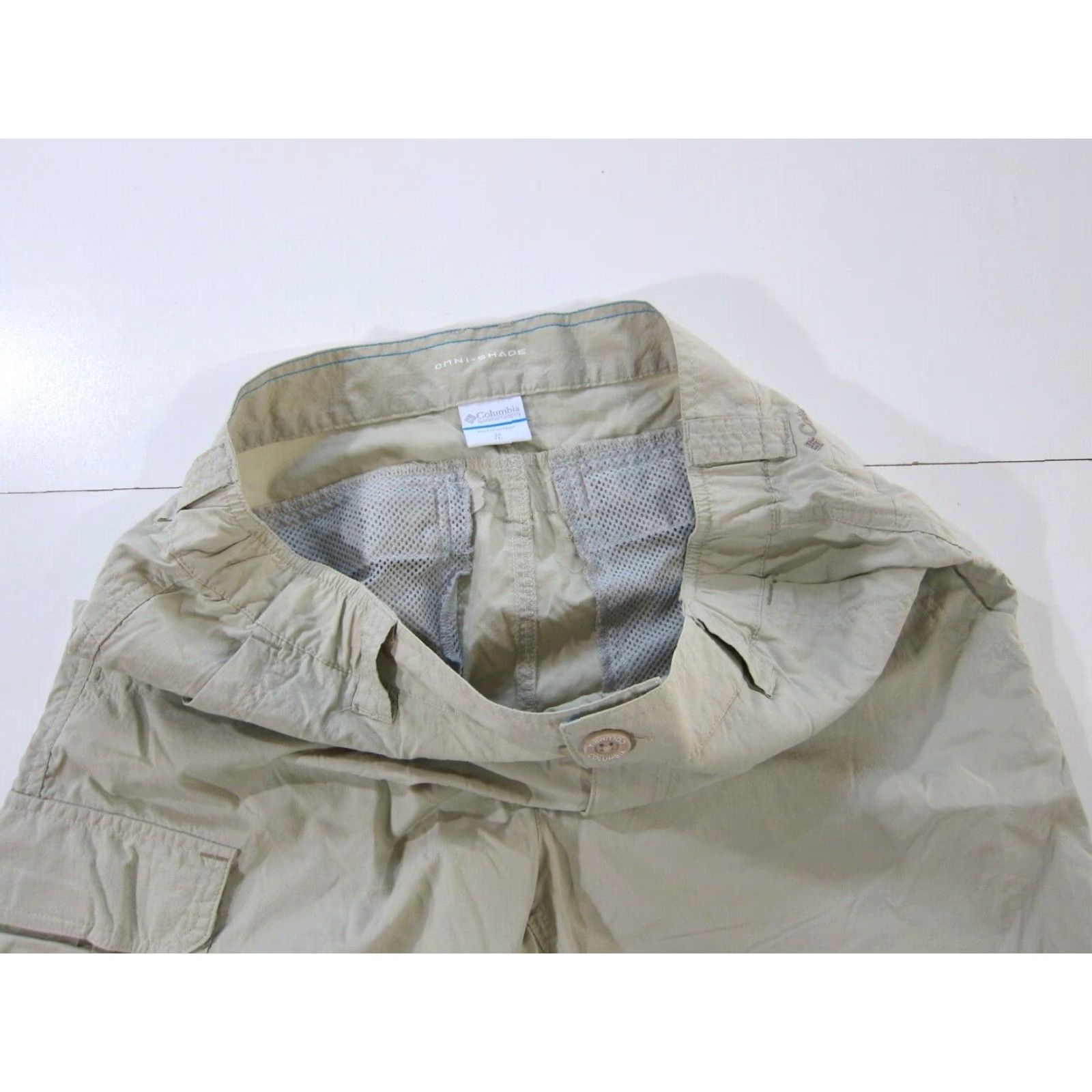Vintage Columbia Cargo Shorts Hike Travel Bermuda Pocket 5 Pockets M Beige Men Size US 34 / EU 50 - 5 Thumbnail